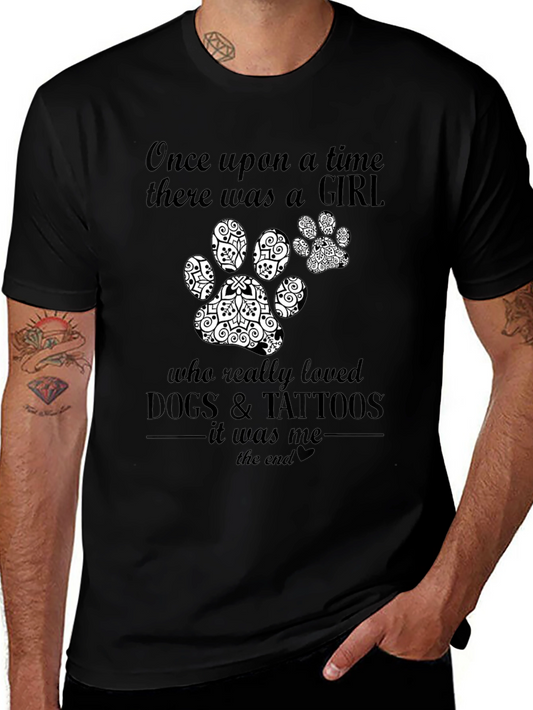 Girl Who Loved Dogs & Tattoos T-Shirt