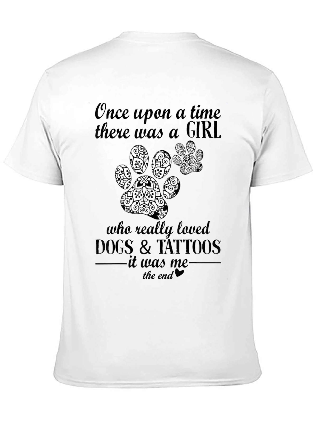 Girl Who Loved Dogs & Tattoos T-Shirt