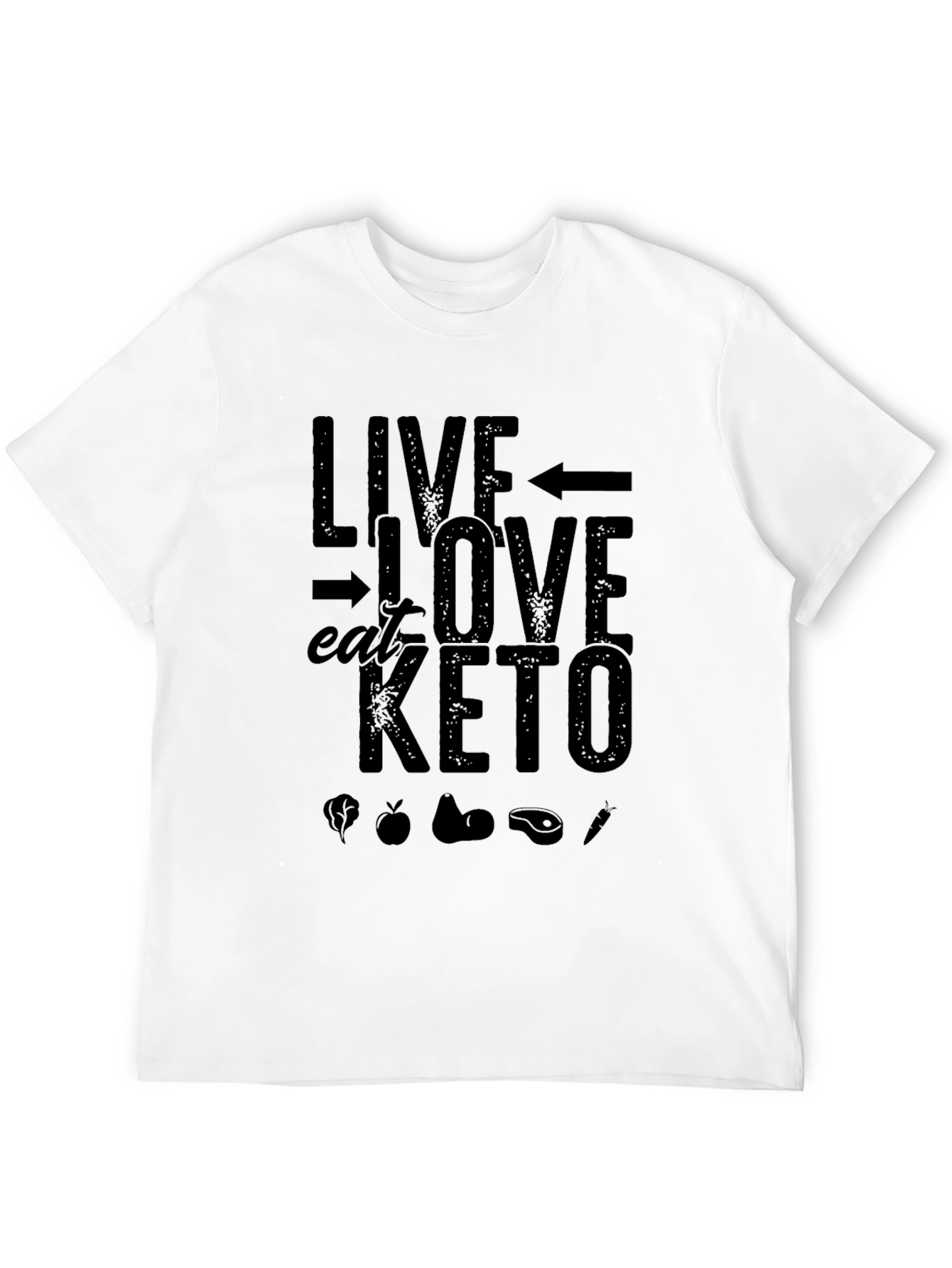 Live Love Eat Keto Black T-Shirt