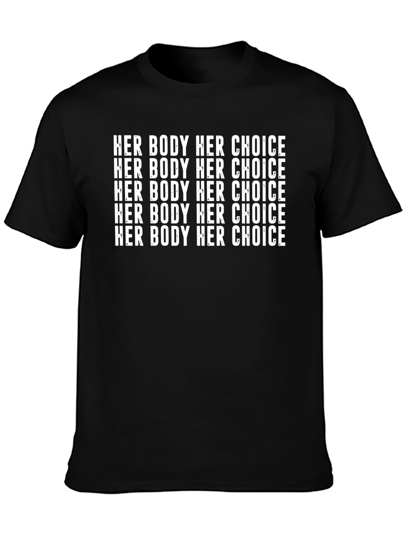 Her Body Her Choice Black T-Shirt