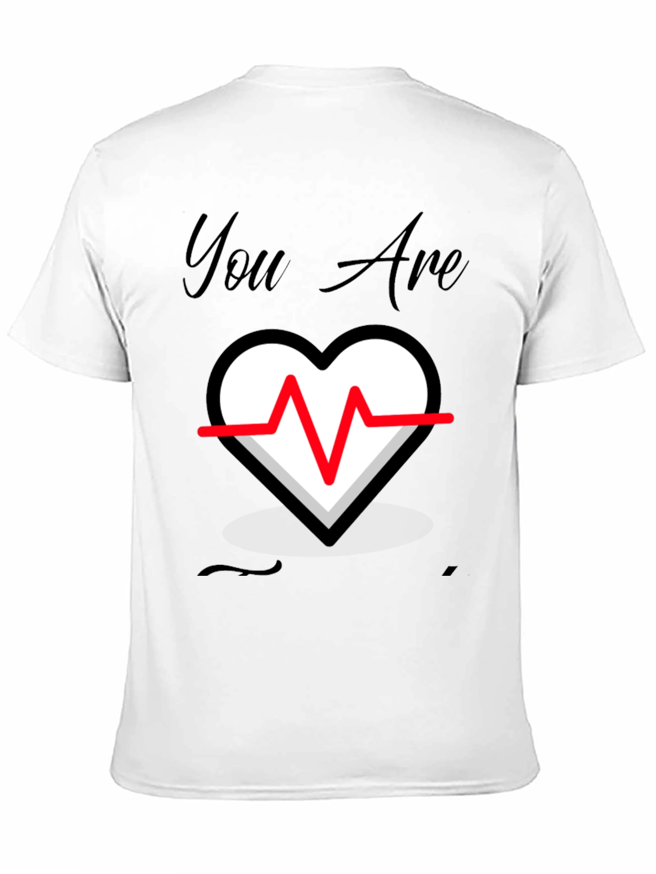 You Are My Heartbeat Black T-Shirt