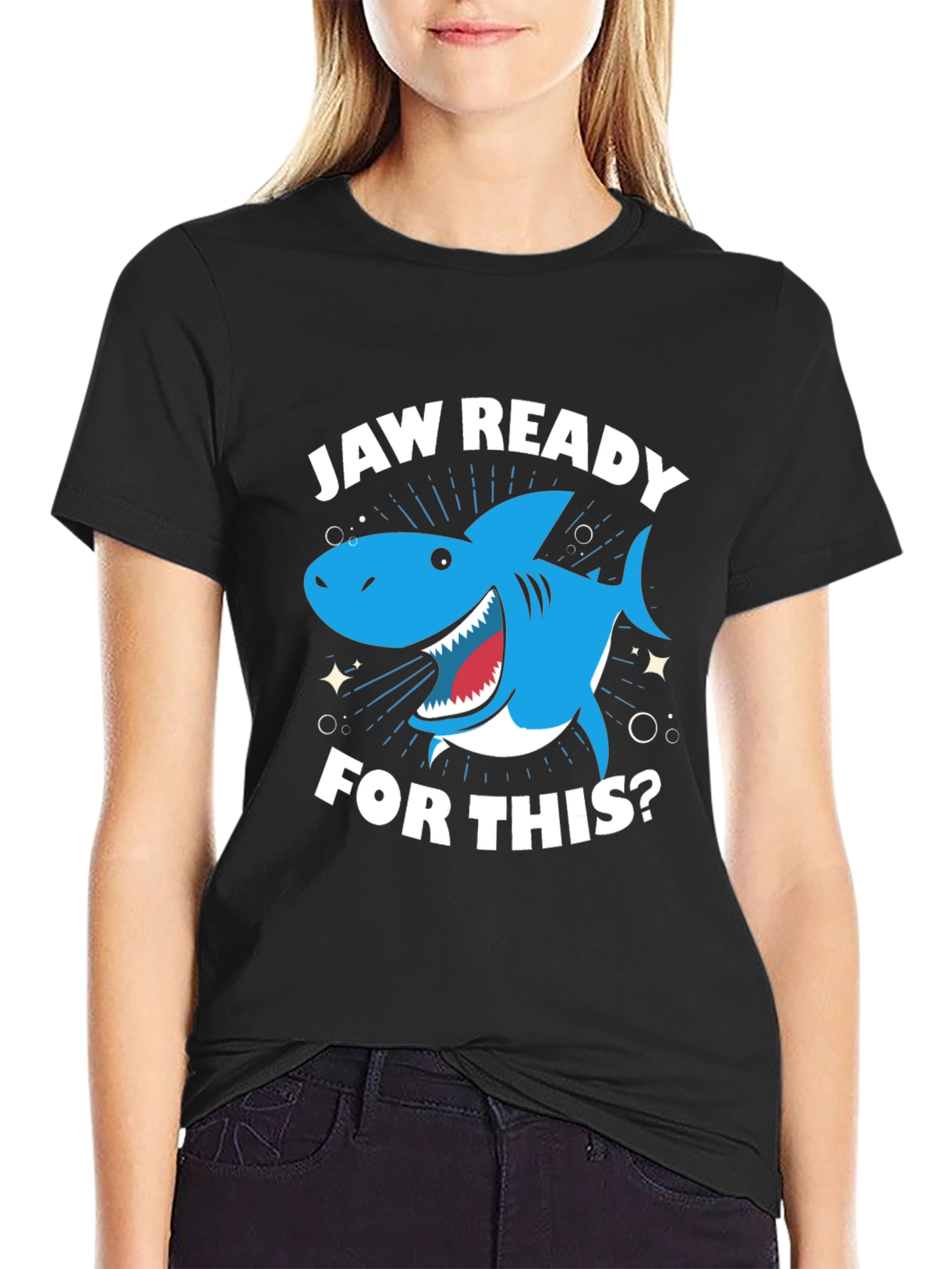 Jaw Ready Shark Graphic T-Shirt