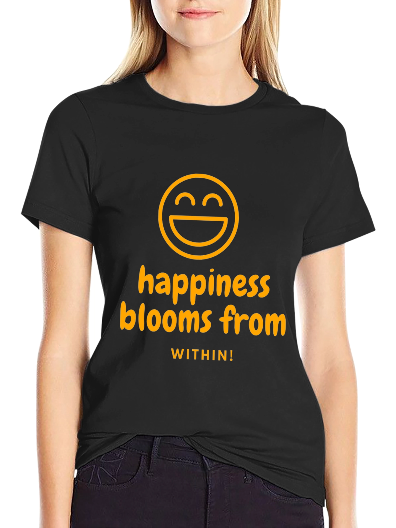 Happiness Blooms T-Shirt - Inspiring Graphic Tee