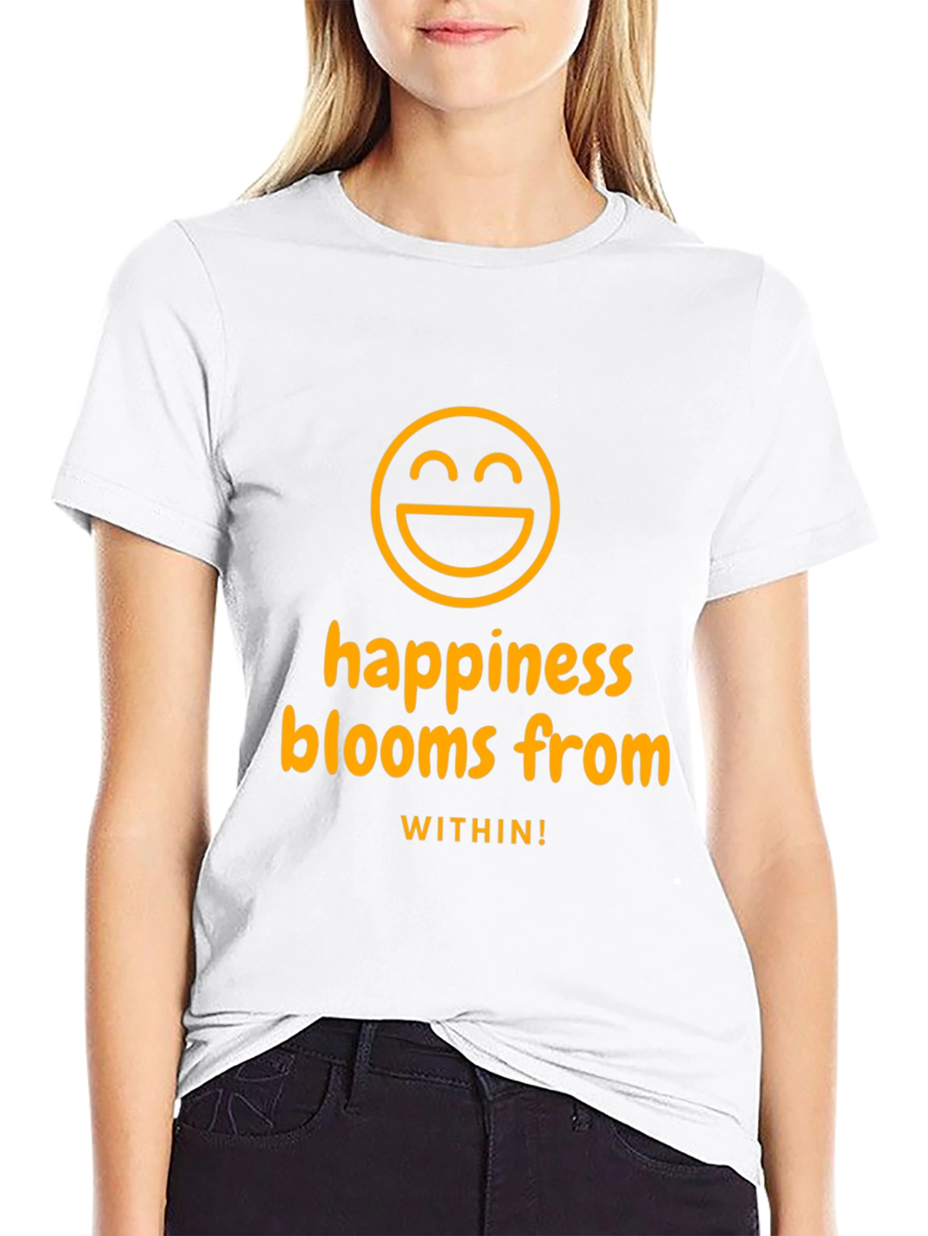 Happiness Blooms T-Shirt - Inspiring Graphic Tee