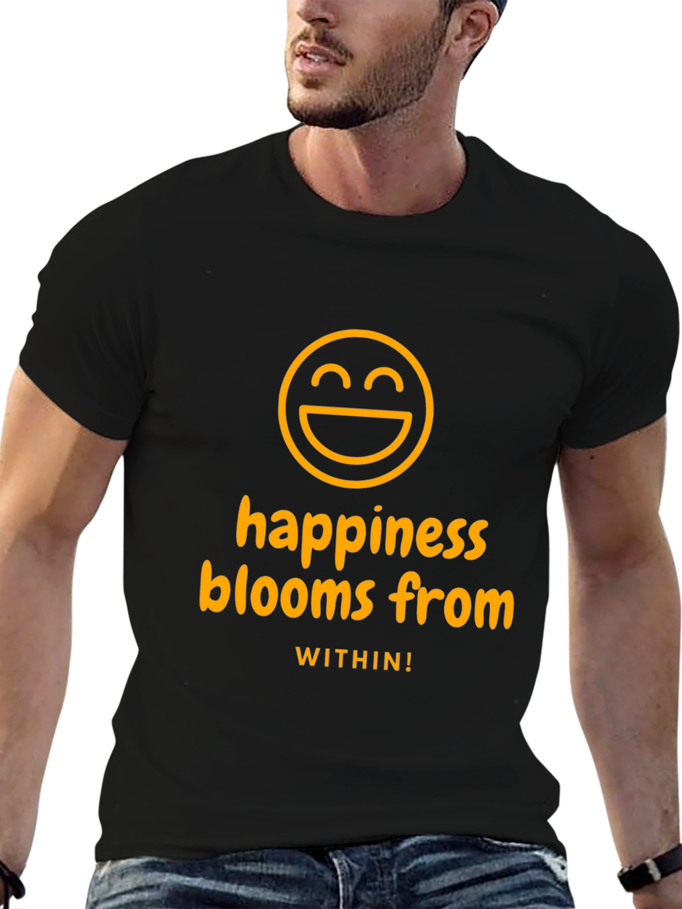 Happiness Blooms T-Shirt - Inspiring Graphic Tee