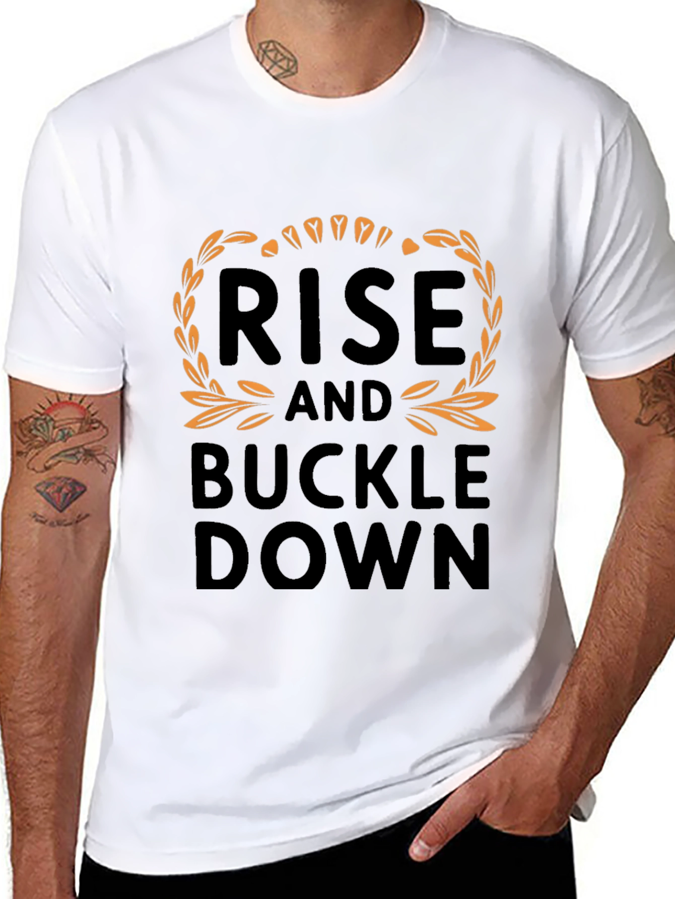 Rise and Buckle Down Graphic T-Shirt