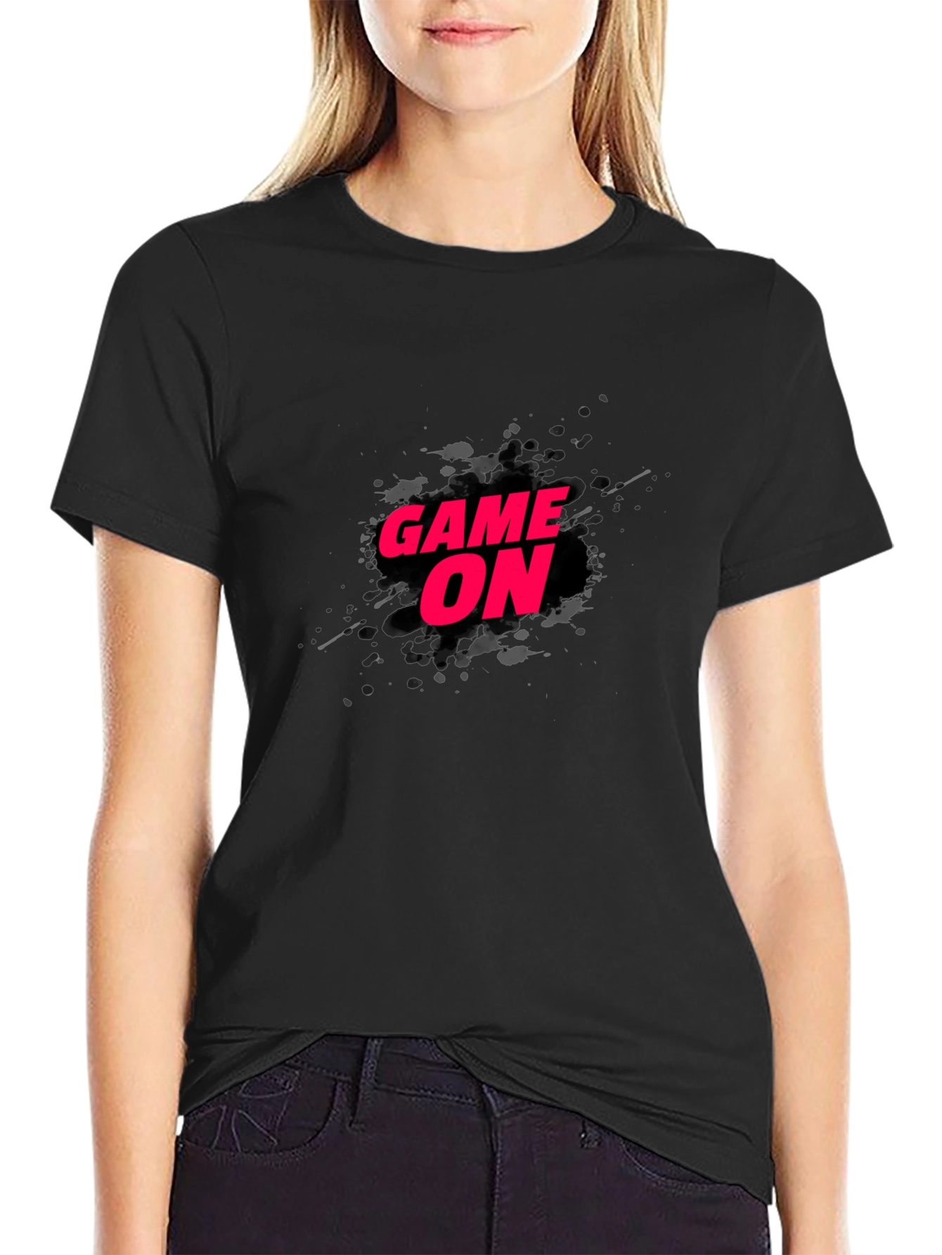 Game On Black T-Shirt - Stylish Gaming Apparel