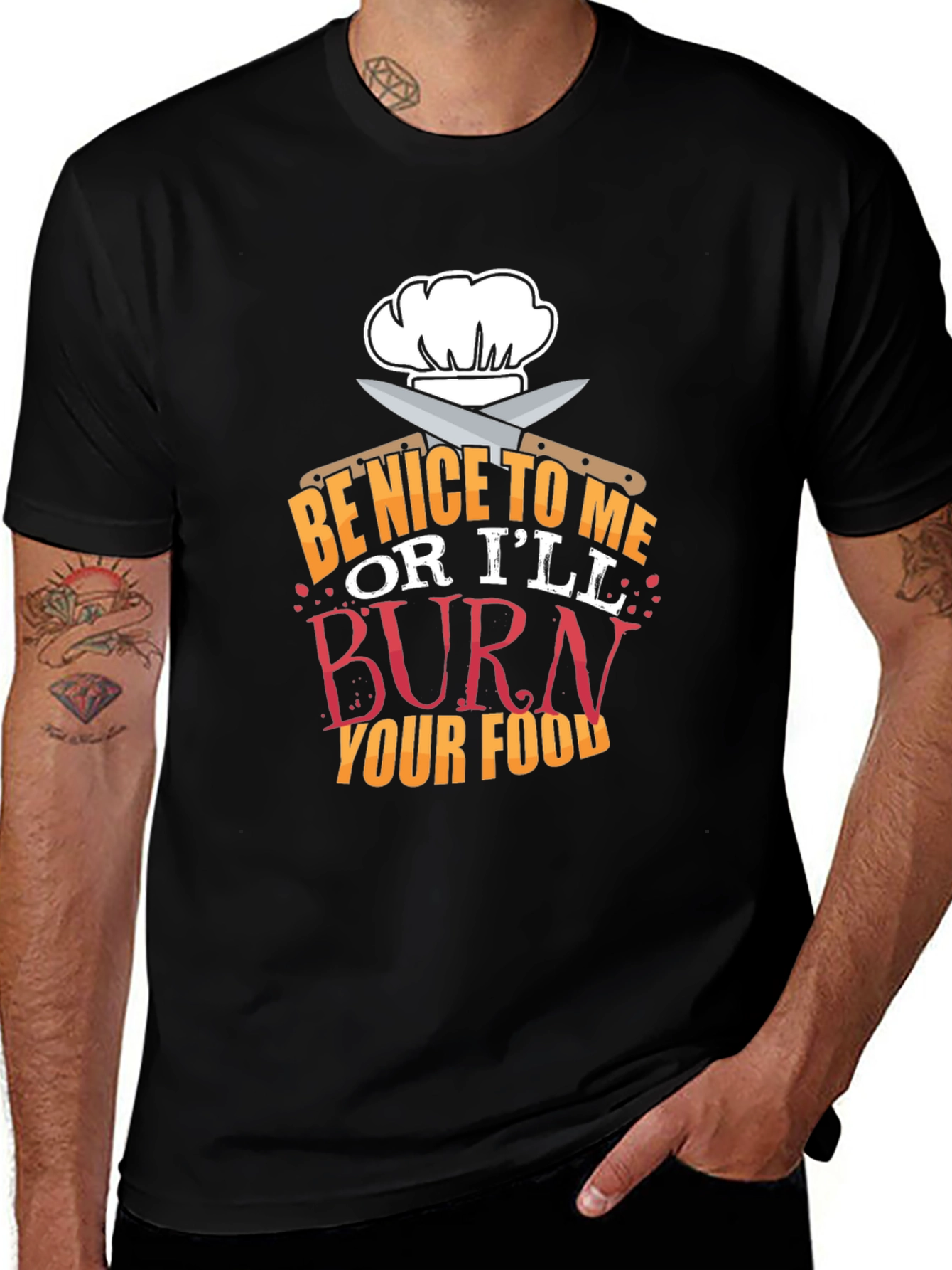 Be Nice Or Ill Burn Your Food T-Shirt