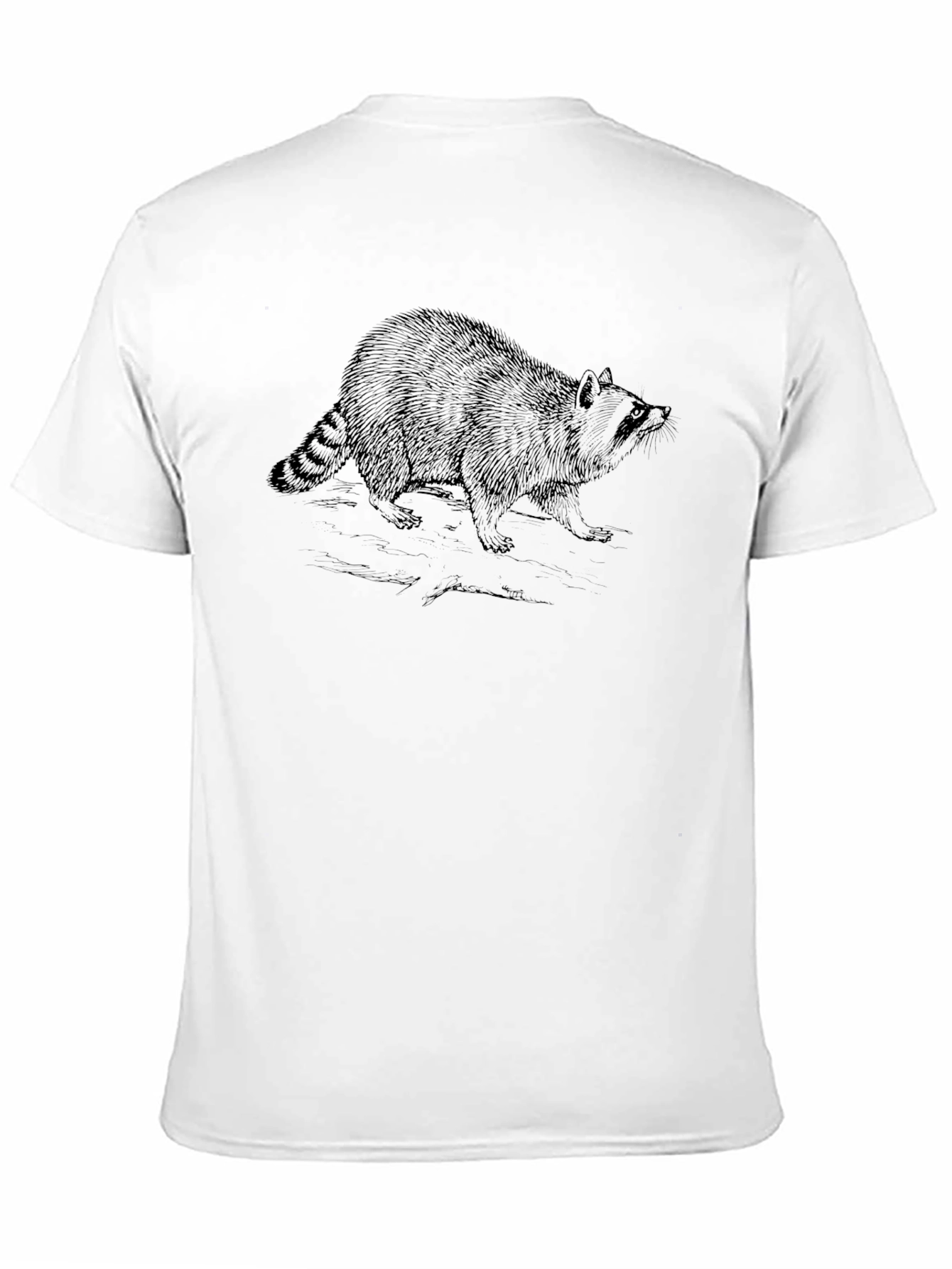 Raccoon Graphic Black T-Shirt - Stylish Casual Wear