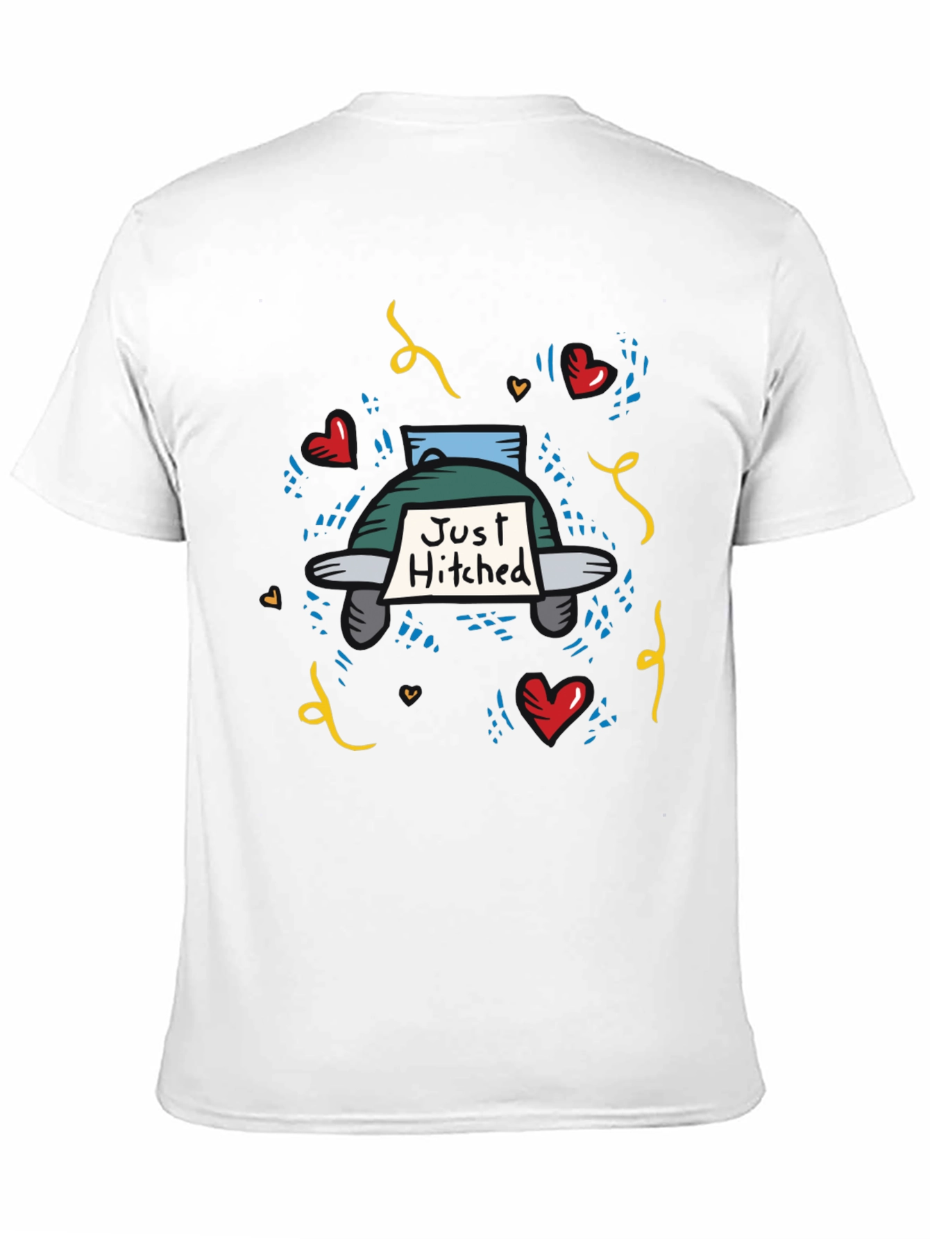Just Hitched T-Shirt - Wedding Celebration Apparel