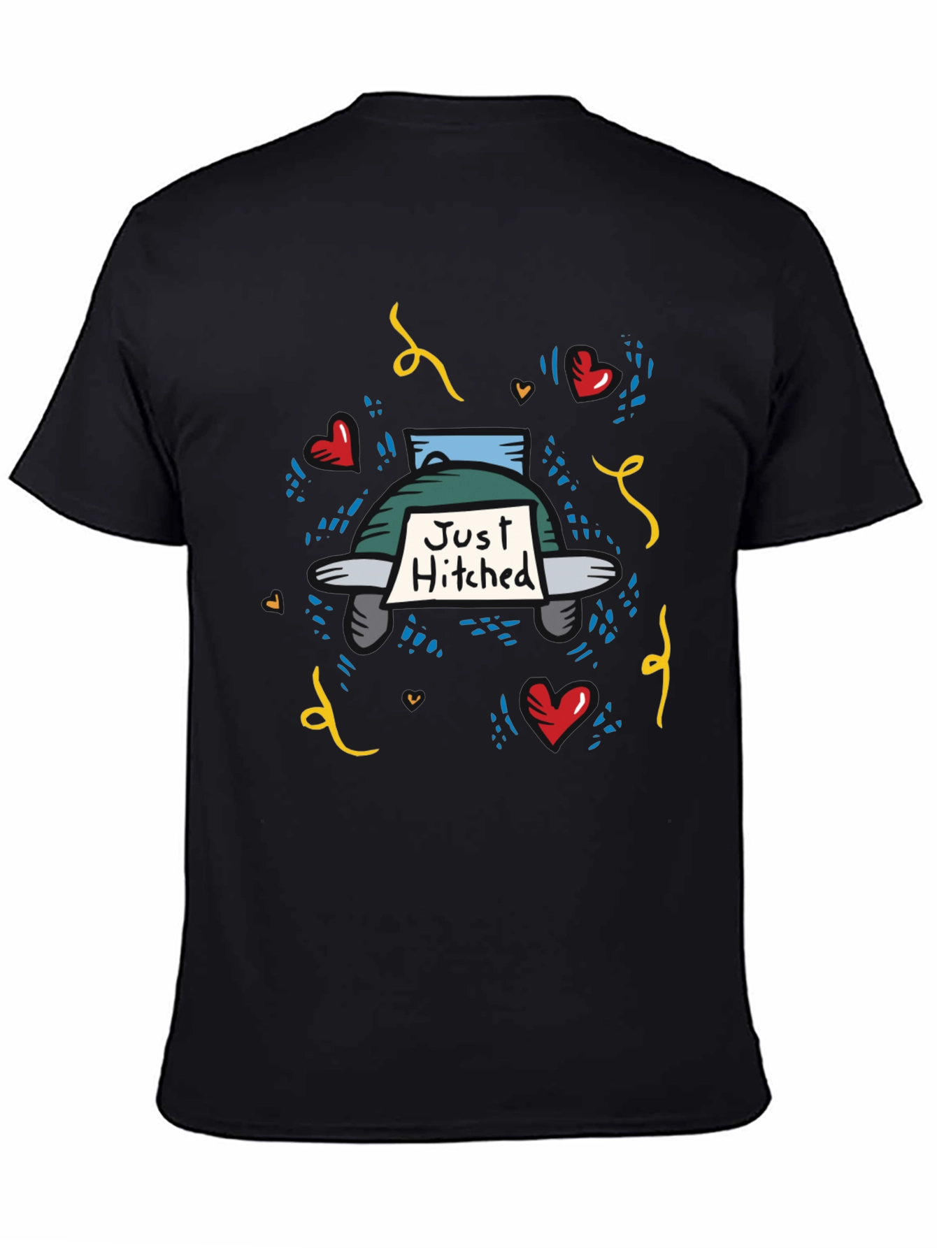 Just Hitched T-Shirt - Wedding Celebration Apparel