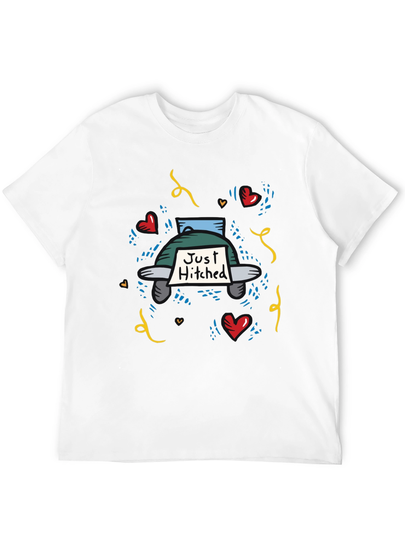 Just Hitched T-Shirt - Wedding Celebration Apparel