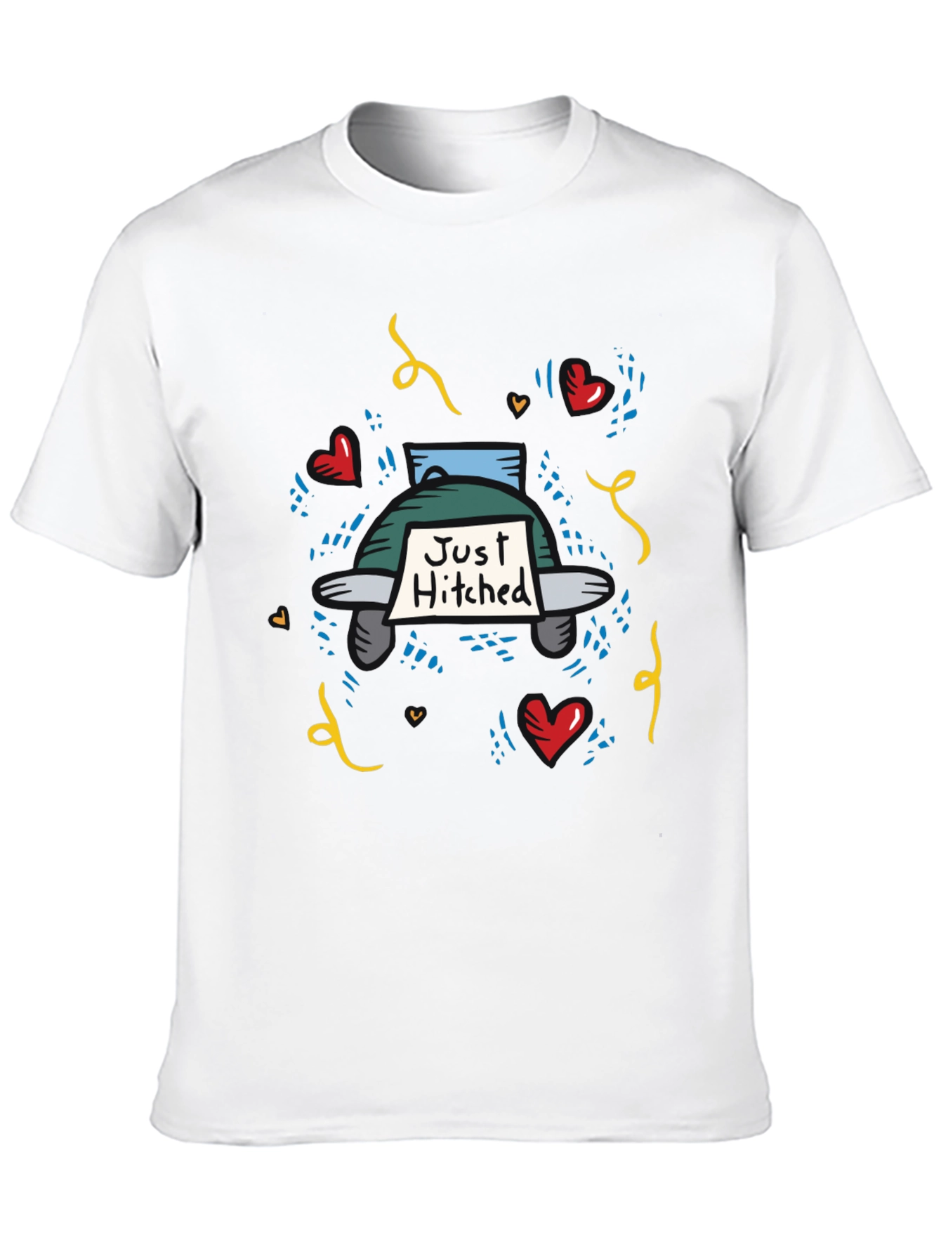 Just Hitched T-Shirt - Wedding Celebration Apparel