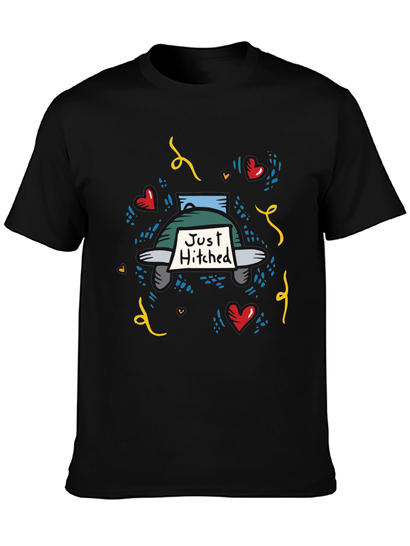 Just Hitched T-Shirt - Wedding Celebration Apparel