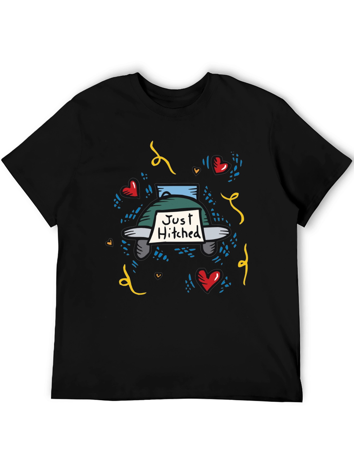 Just Hitched T-Shirt - Wedding Celebration Apparel
