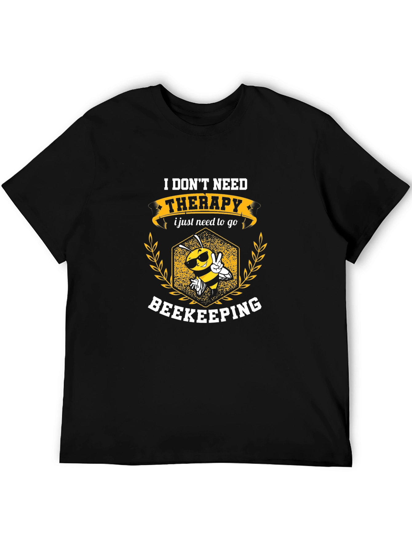 Beekeeping Therapy T-Shirt - Funny Beekeeper Gift