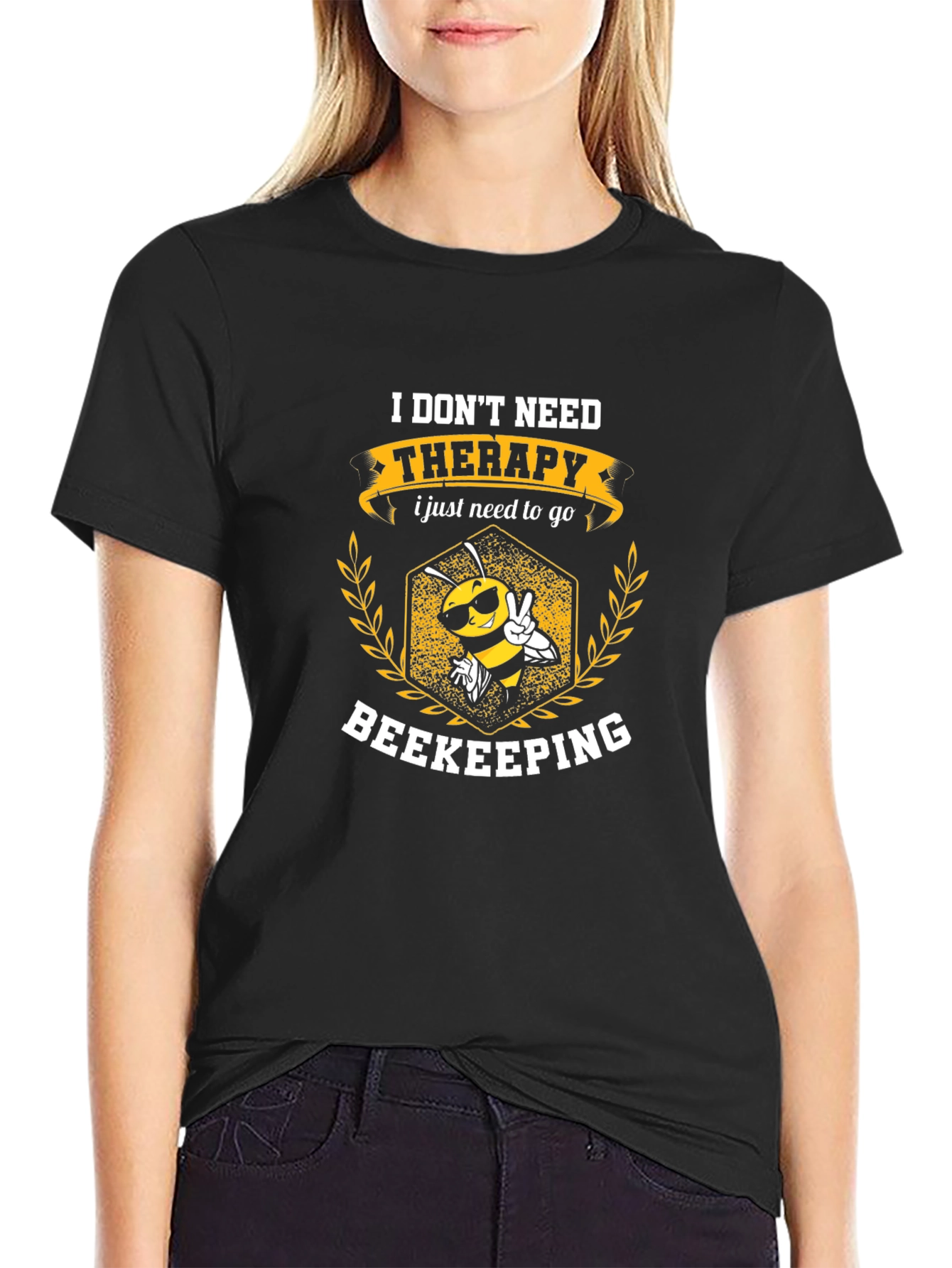 Beekeeping Therapy T-Shirt - Funny Beekeeper Gift