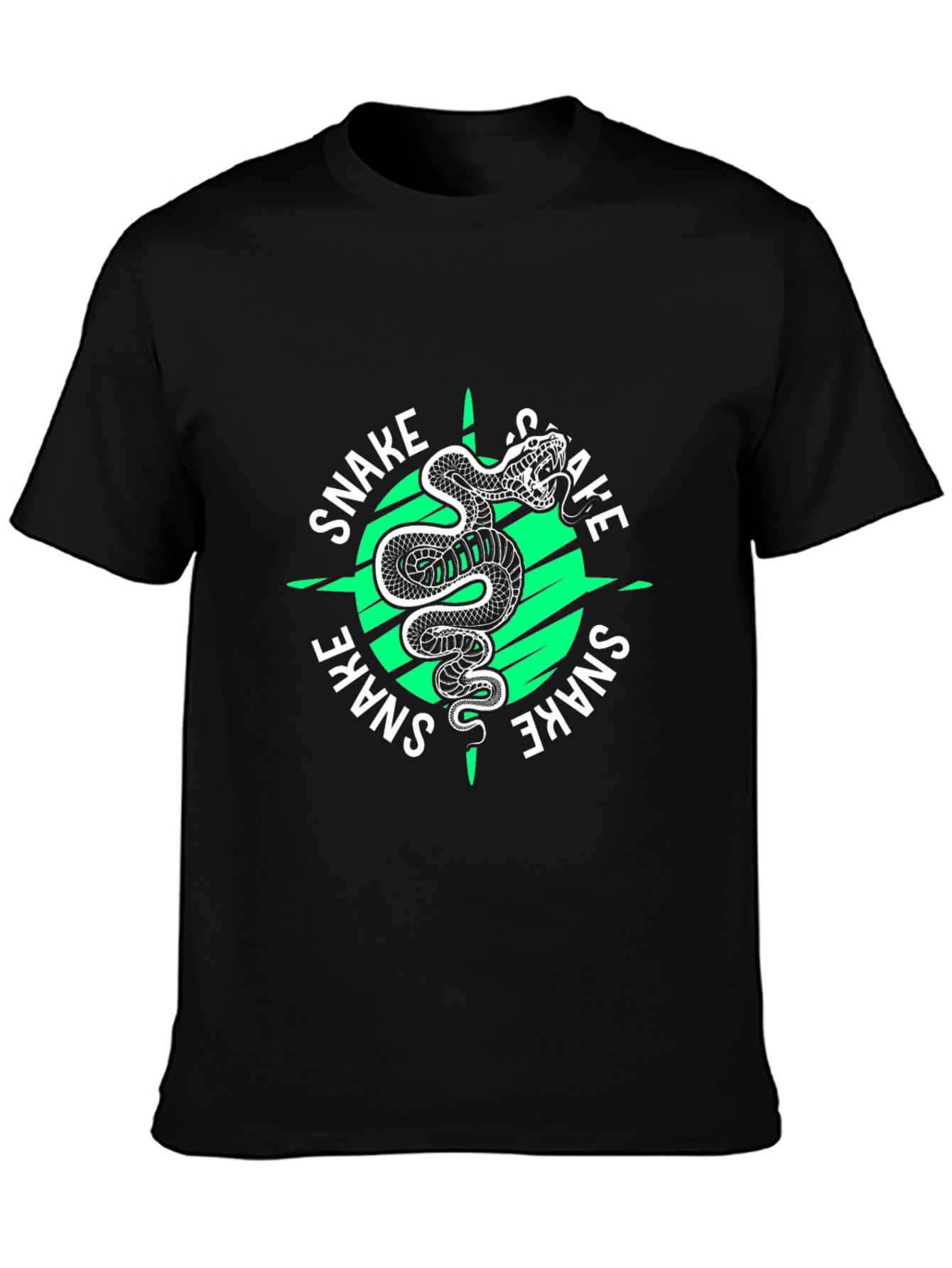 Snake Graphic Tee - Bold Serpent Design