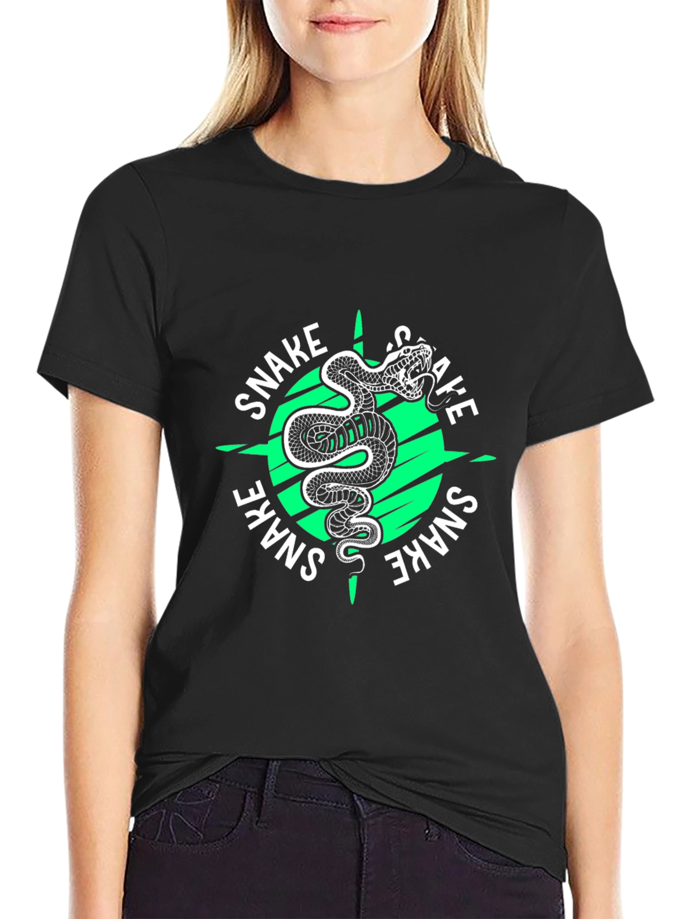 Snake Graphic Tee - Bold Serpent Design