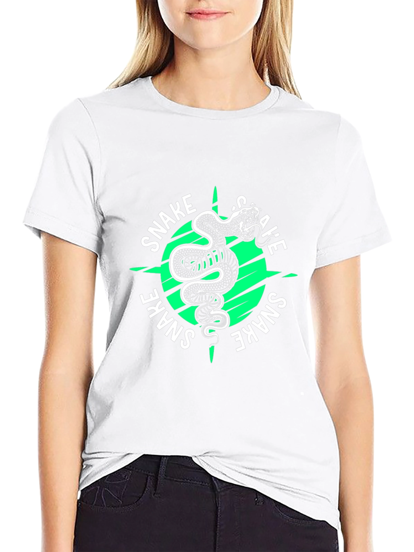 Snake Graphic Tee - Bold Serpent Design