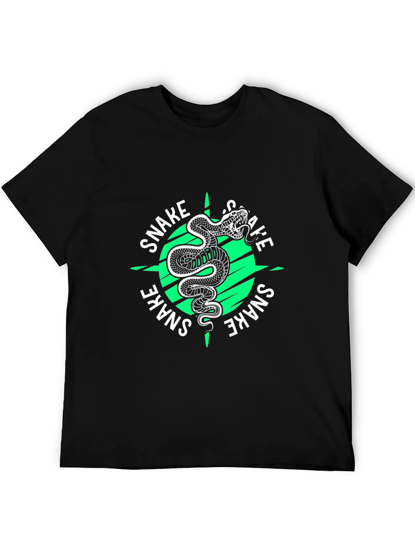 Snake Graphic Tee - Bold Serpent Design