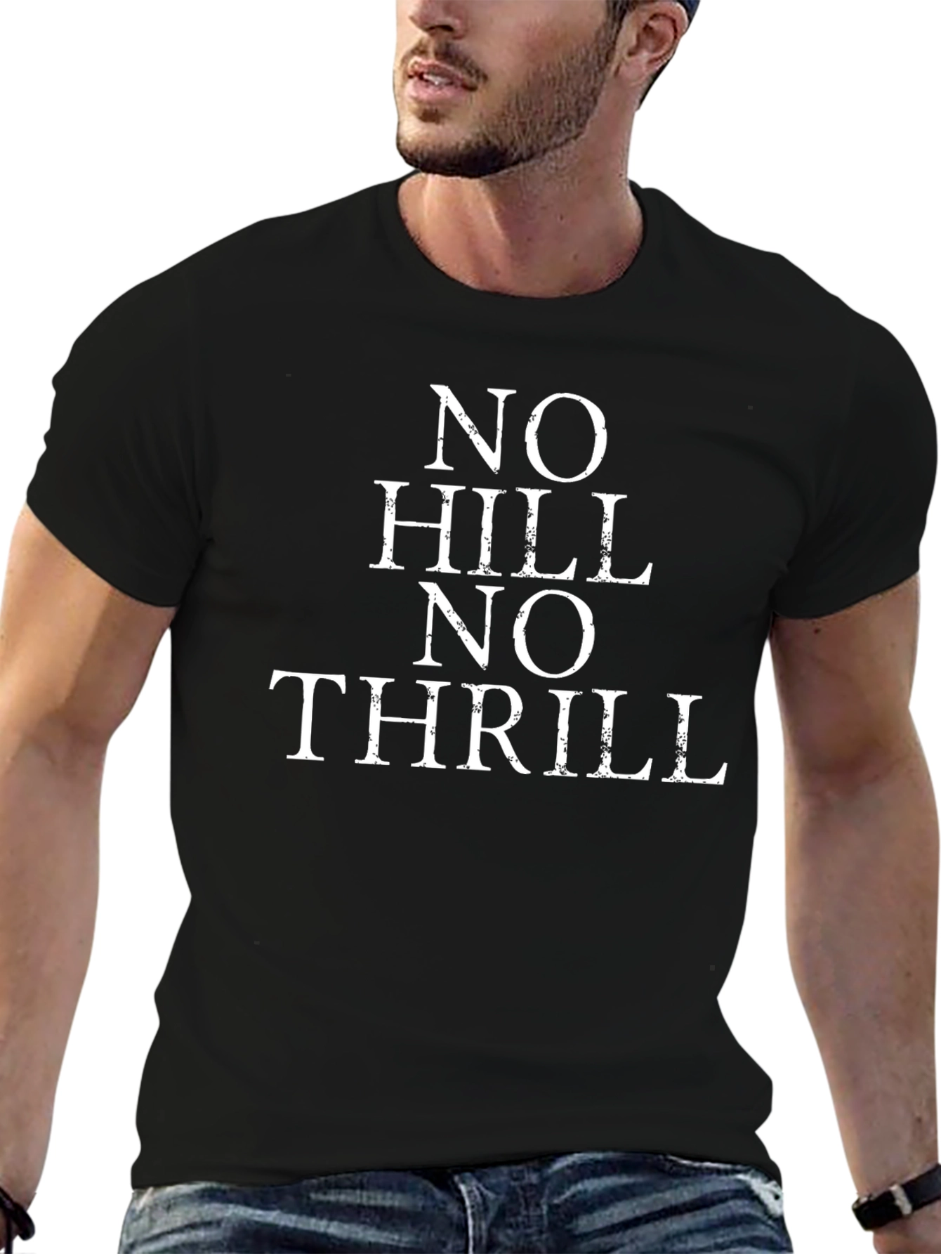 No Hill No Thrill Graphic Tee - Black