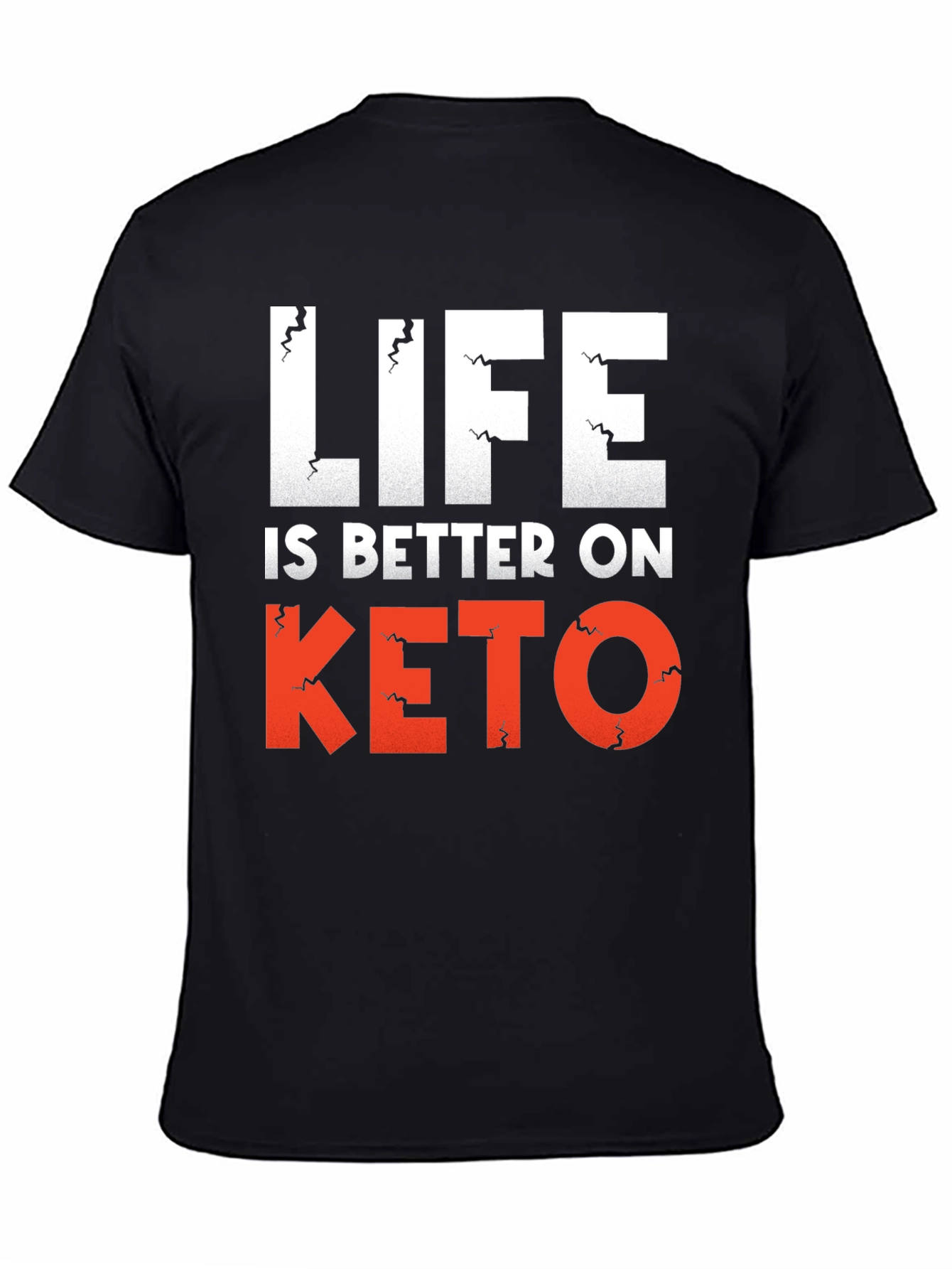Life is Better on Keto Black Graphic Tee