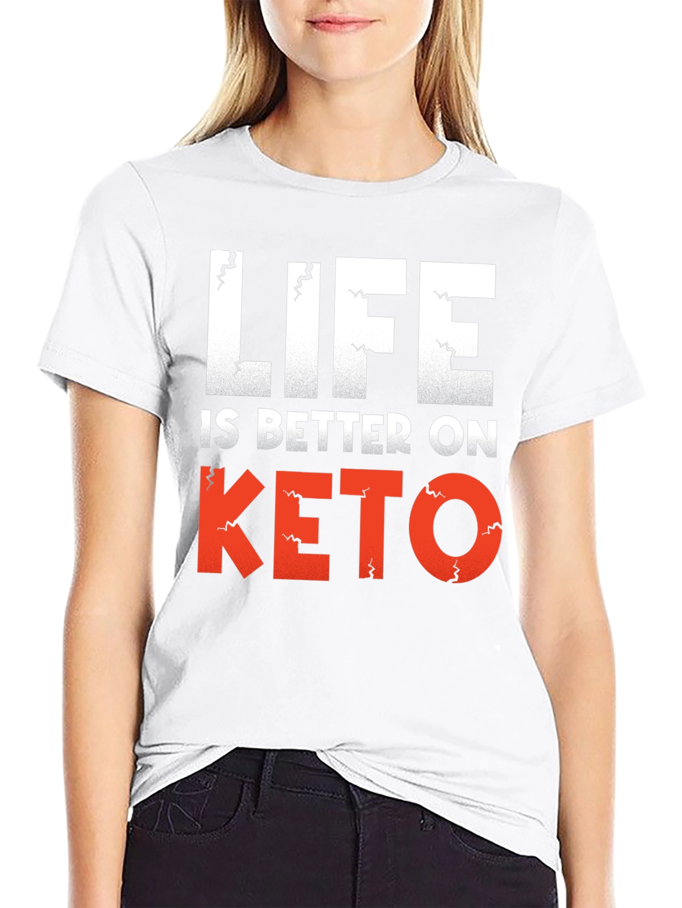 Life is Better on Keto Black Graphic Tee