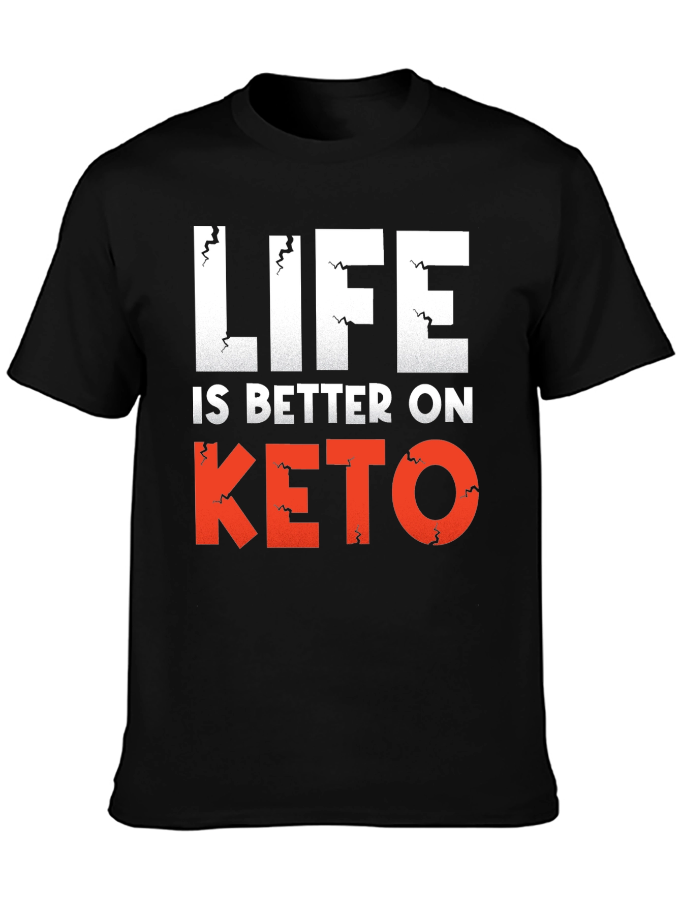 Life is Better on Keto Black Graphic Tee
