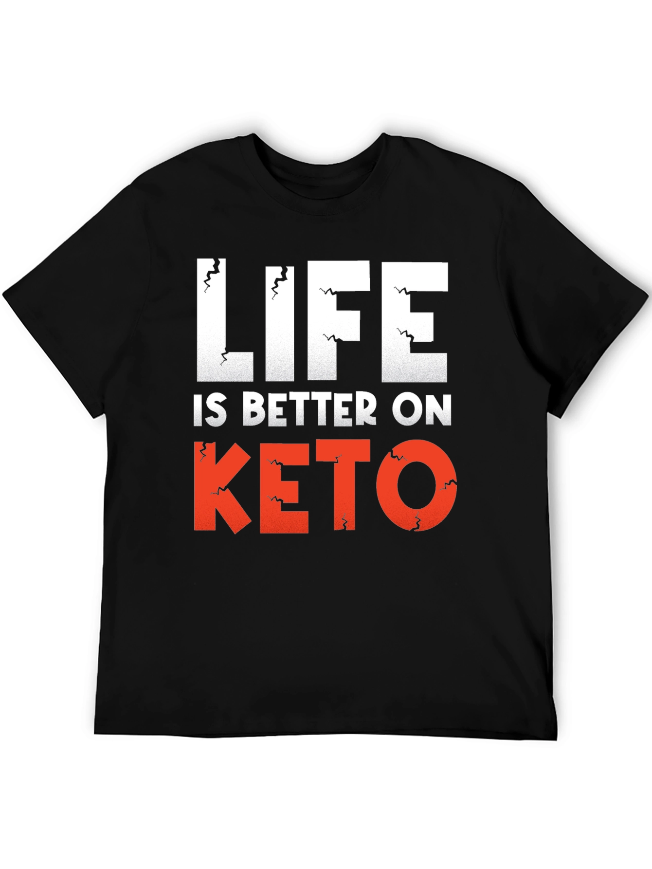 Life is Better on Keto Black Graphic Tee