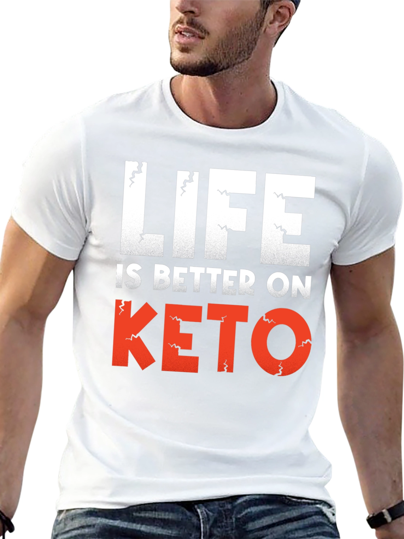 Life is Better on Keto Black Graphic Tee