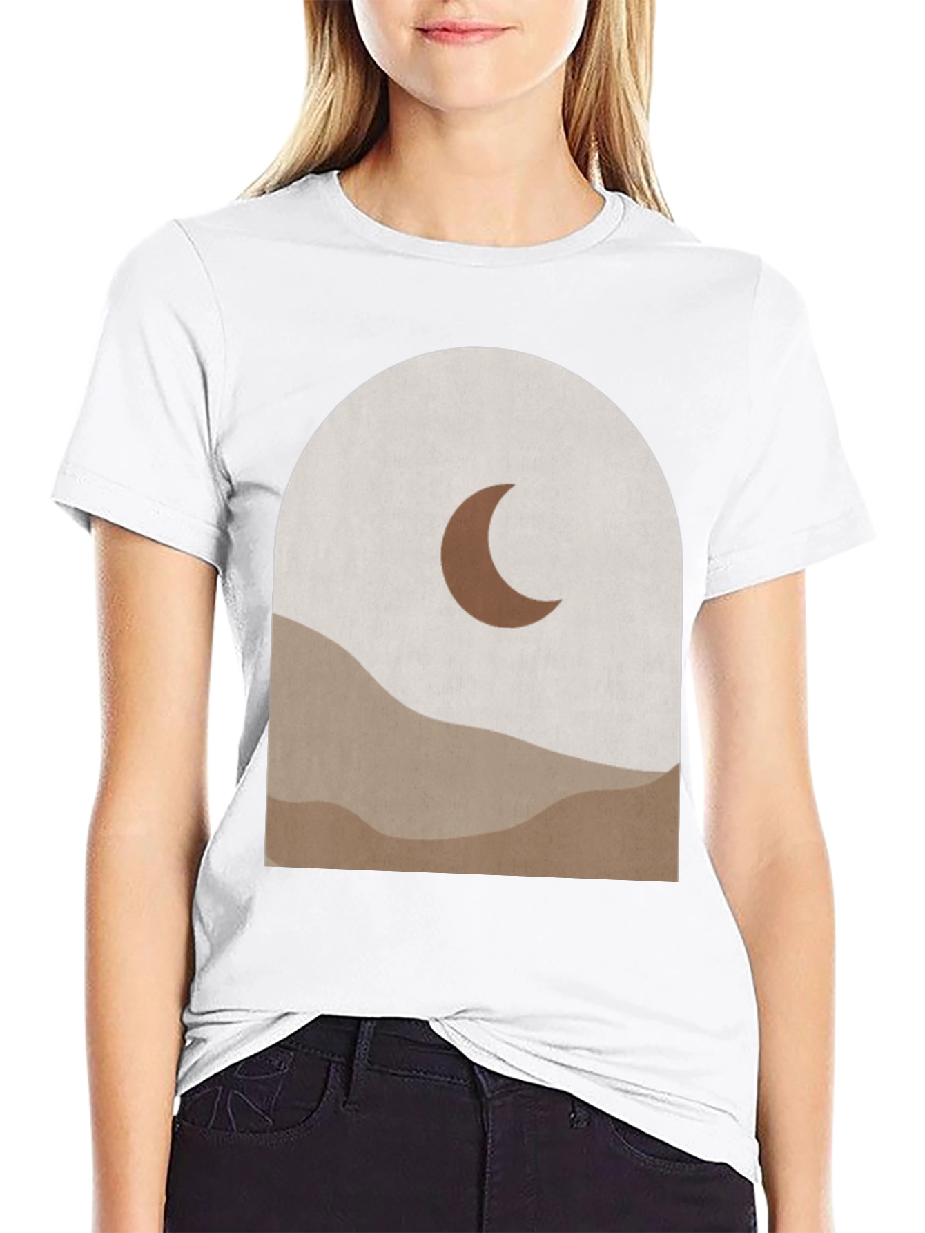 Boho Crescent Moon Arch Graphic Tee