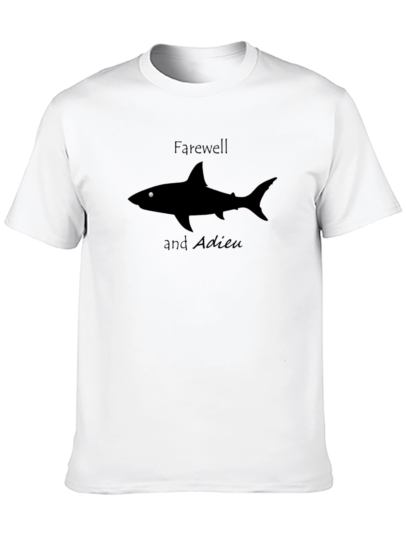 Farewell Shark Tee - Mens Black Graphic T-Shirt