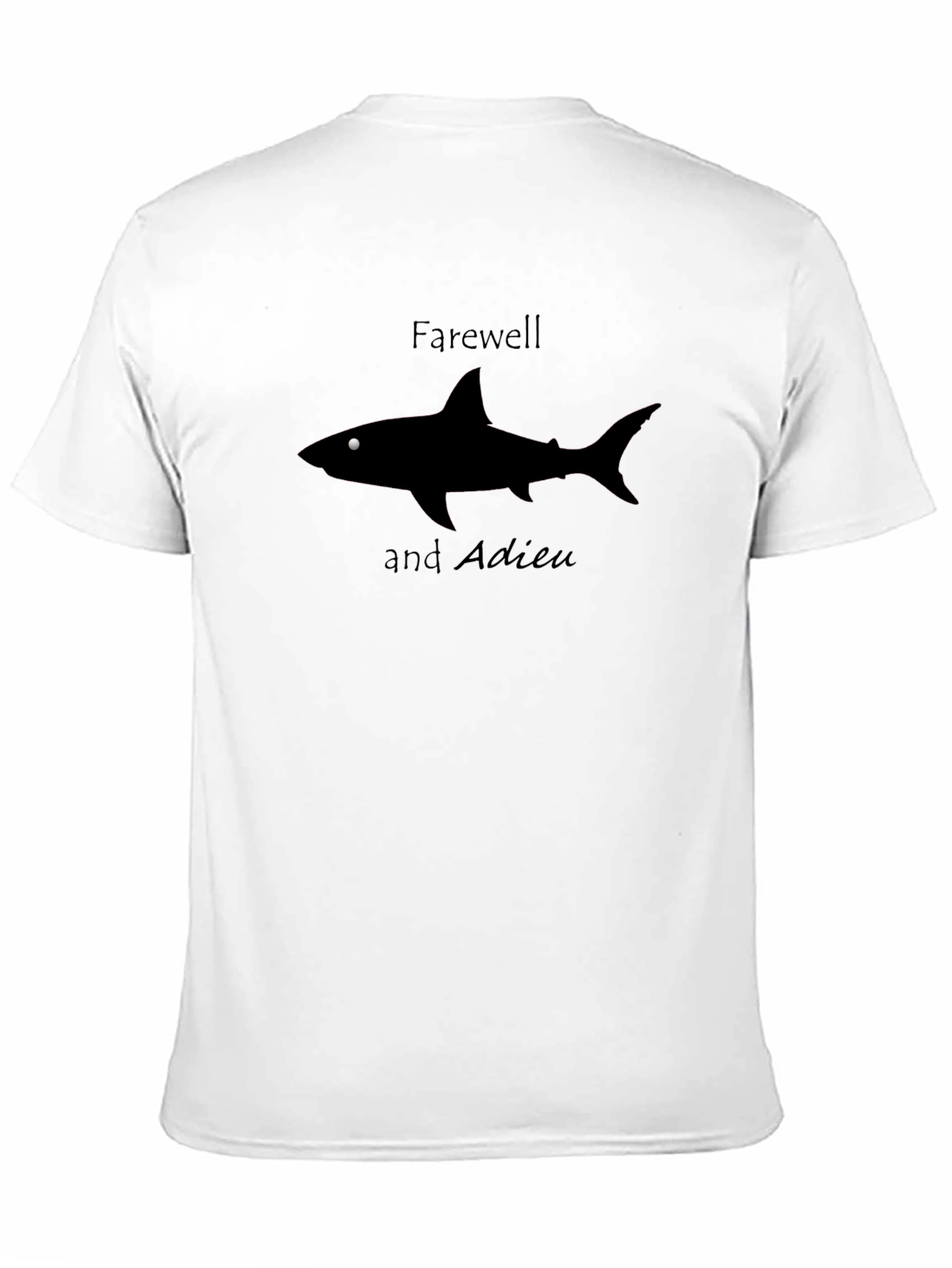 Farewell Shark Tee - Mens Black Graphic T-Shirt