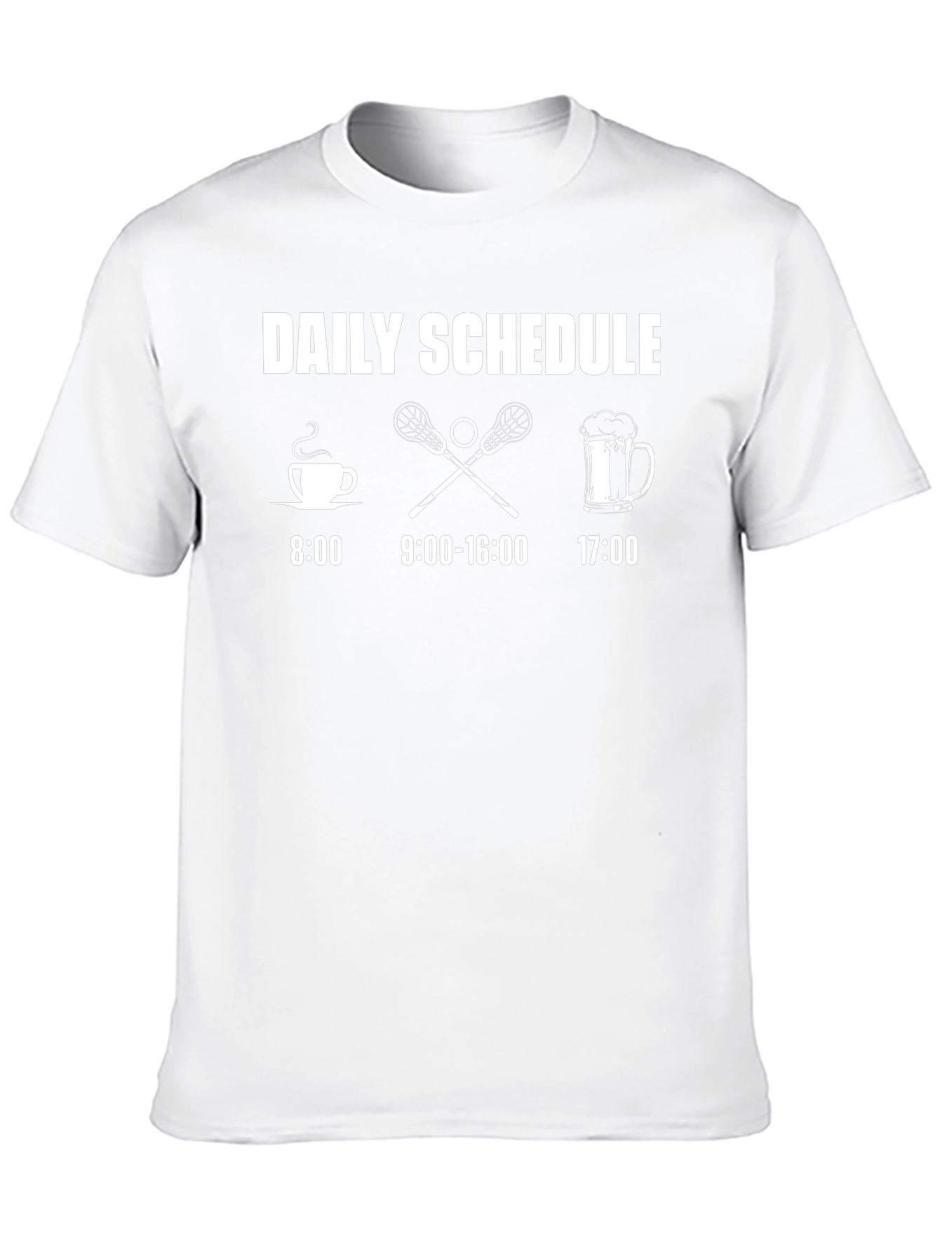 Daily Schedule Lacrosse T-Shirt