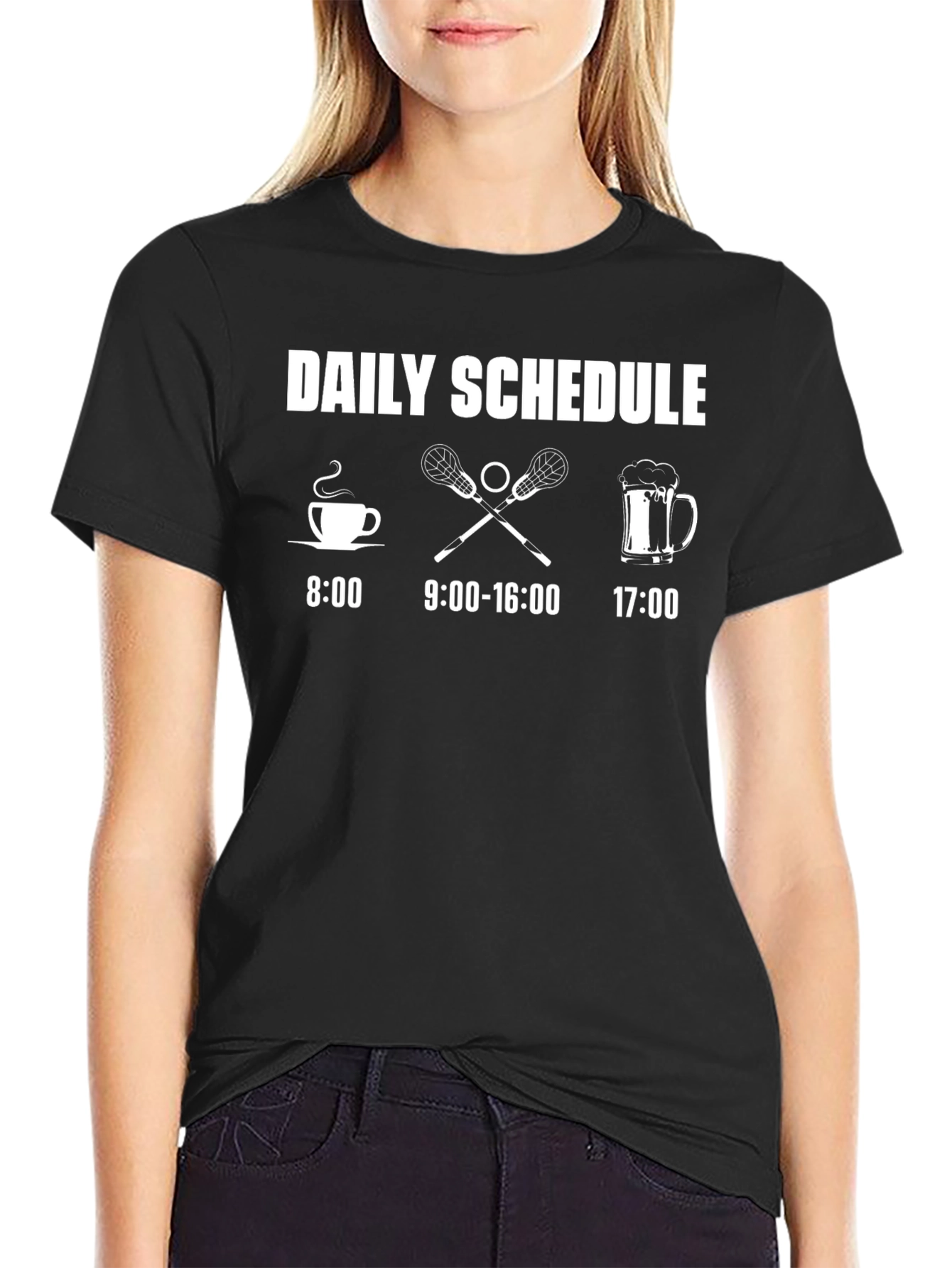 Daily Schedule Lacrosse T-Shirt