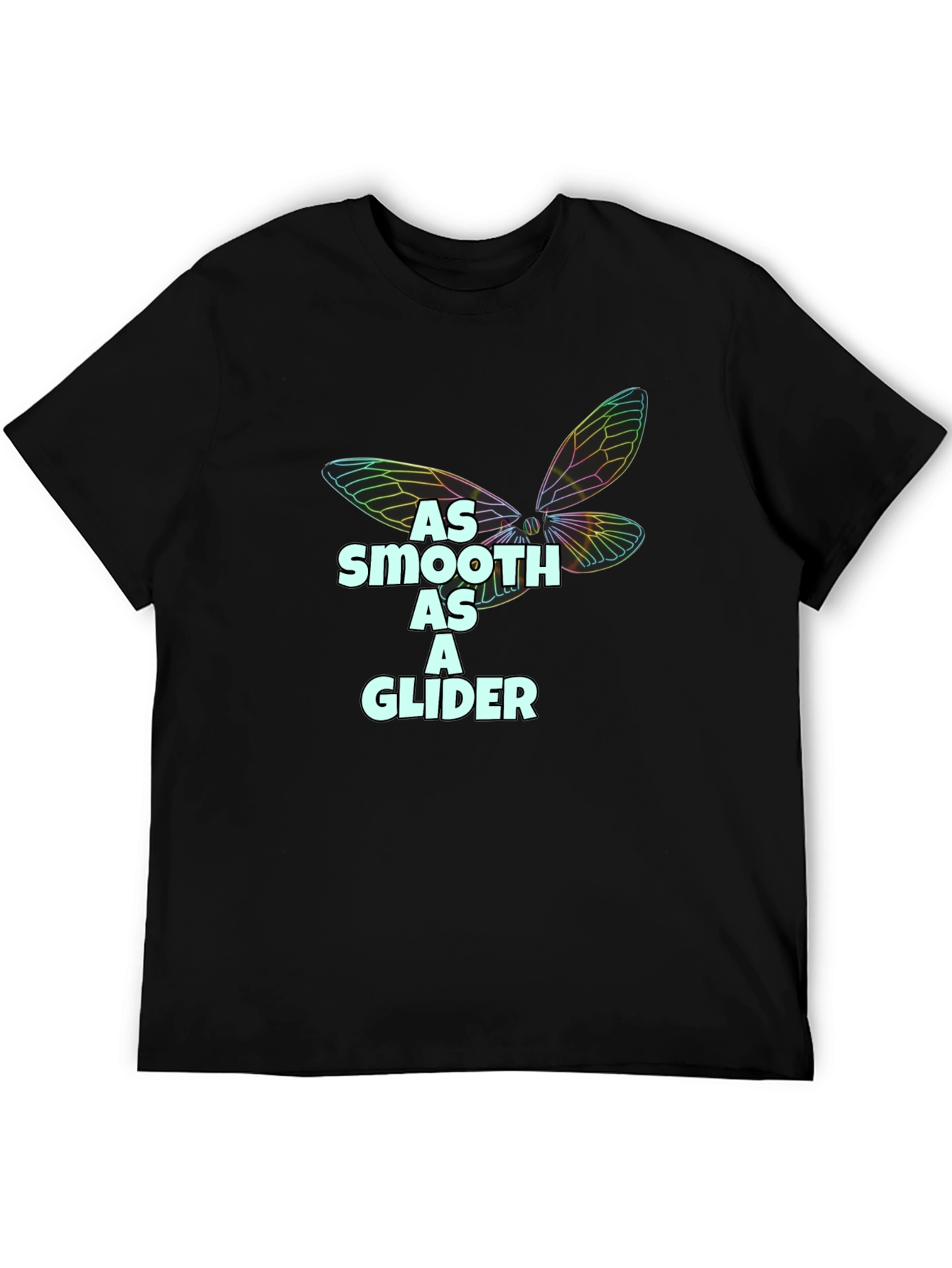 Smooth as a Glider Black T-Shirt