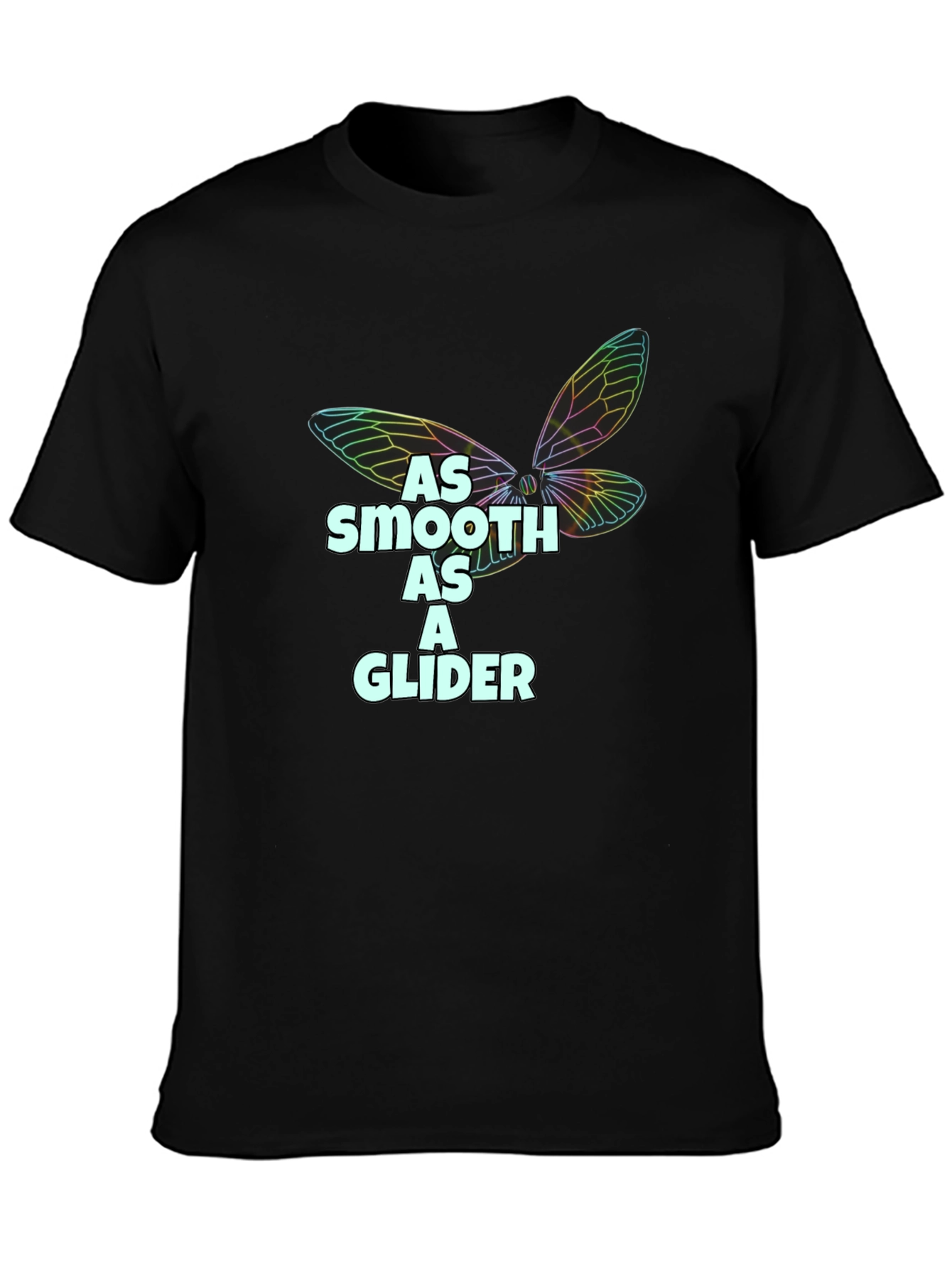 Smooth as a Glider Black T-Shirt