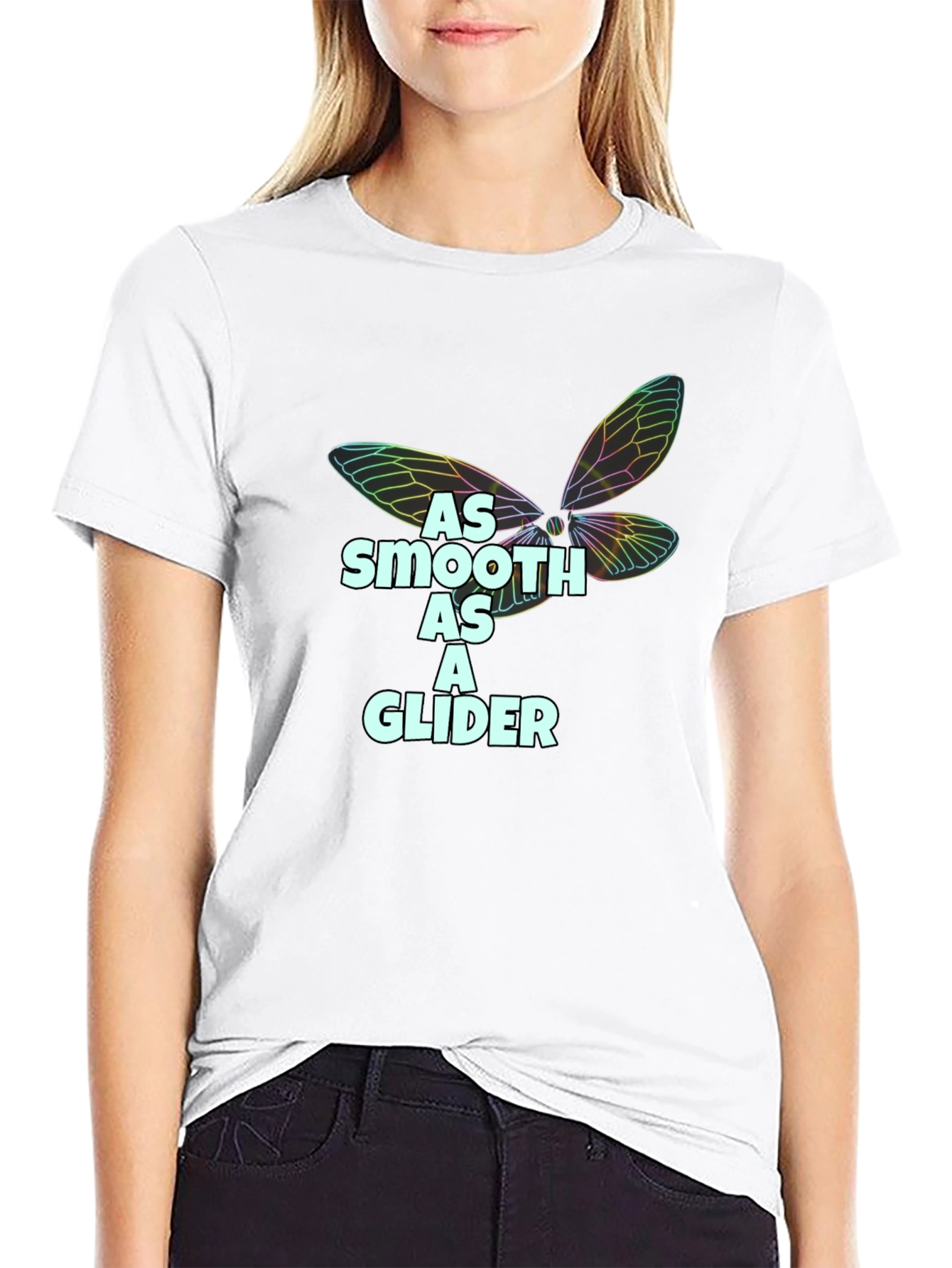 Smooth as a Glider Black T-Shirt