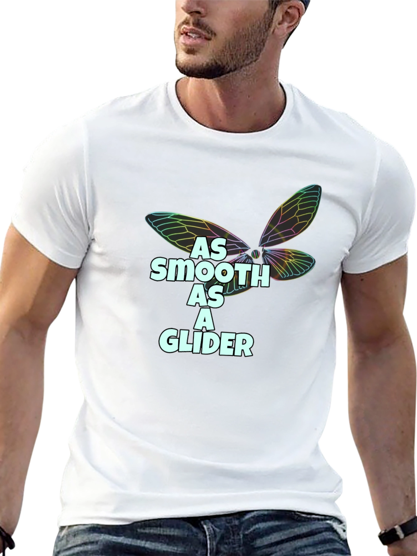 Smooth as a Glider Black T-Shirt