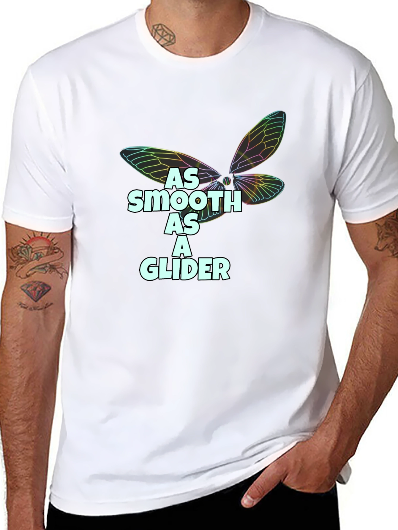 Smooth as a Glider Black T-Shirt