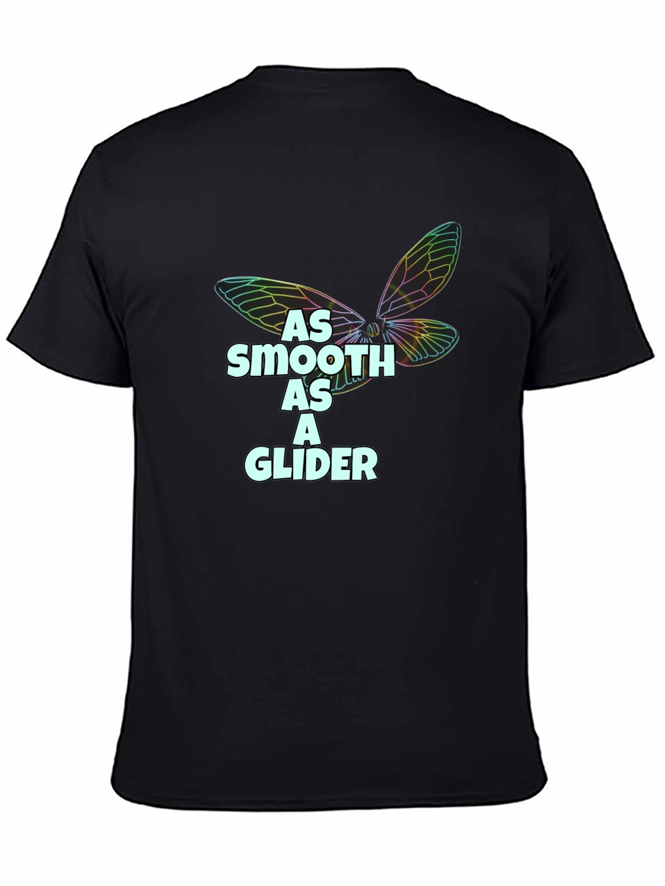 Smooth as a Glider Black T-Shirt