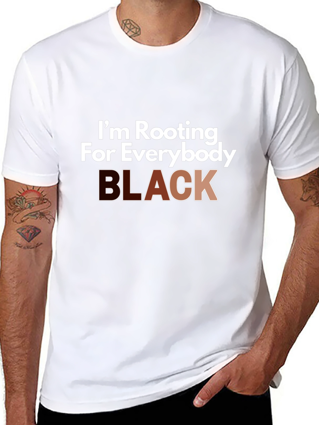Im Rooting For Everybody Black T-Shirt