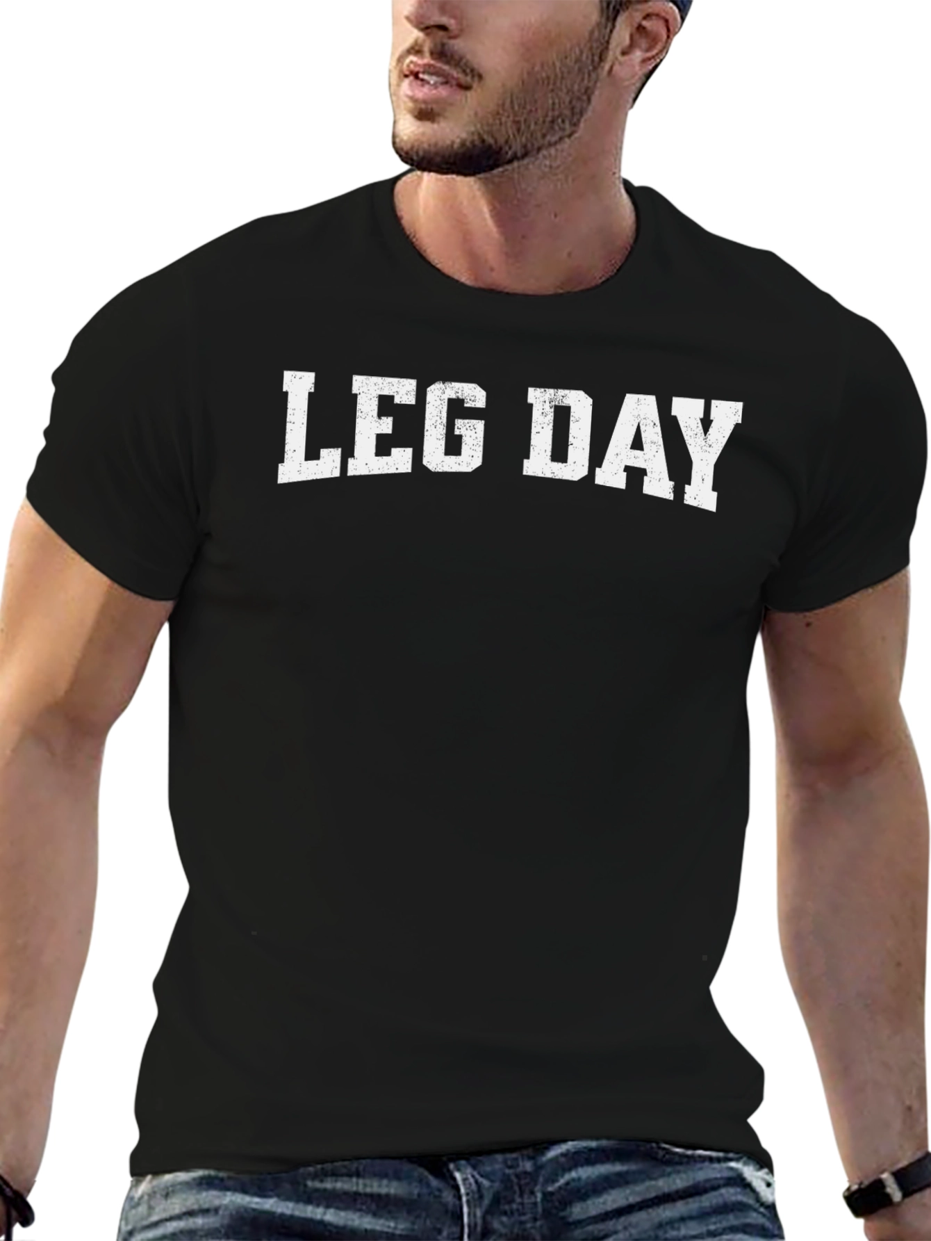 Leg Day Black T-Shirt