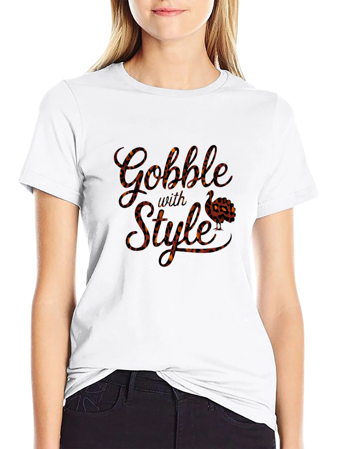 Gobble With Style Leopard Print T-Shirt