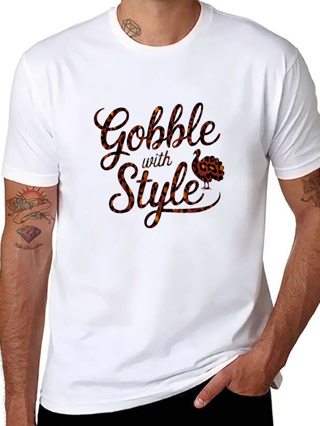 Gobble With Style Leopard Print T-Shirt