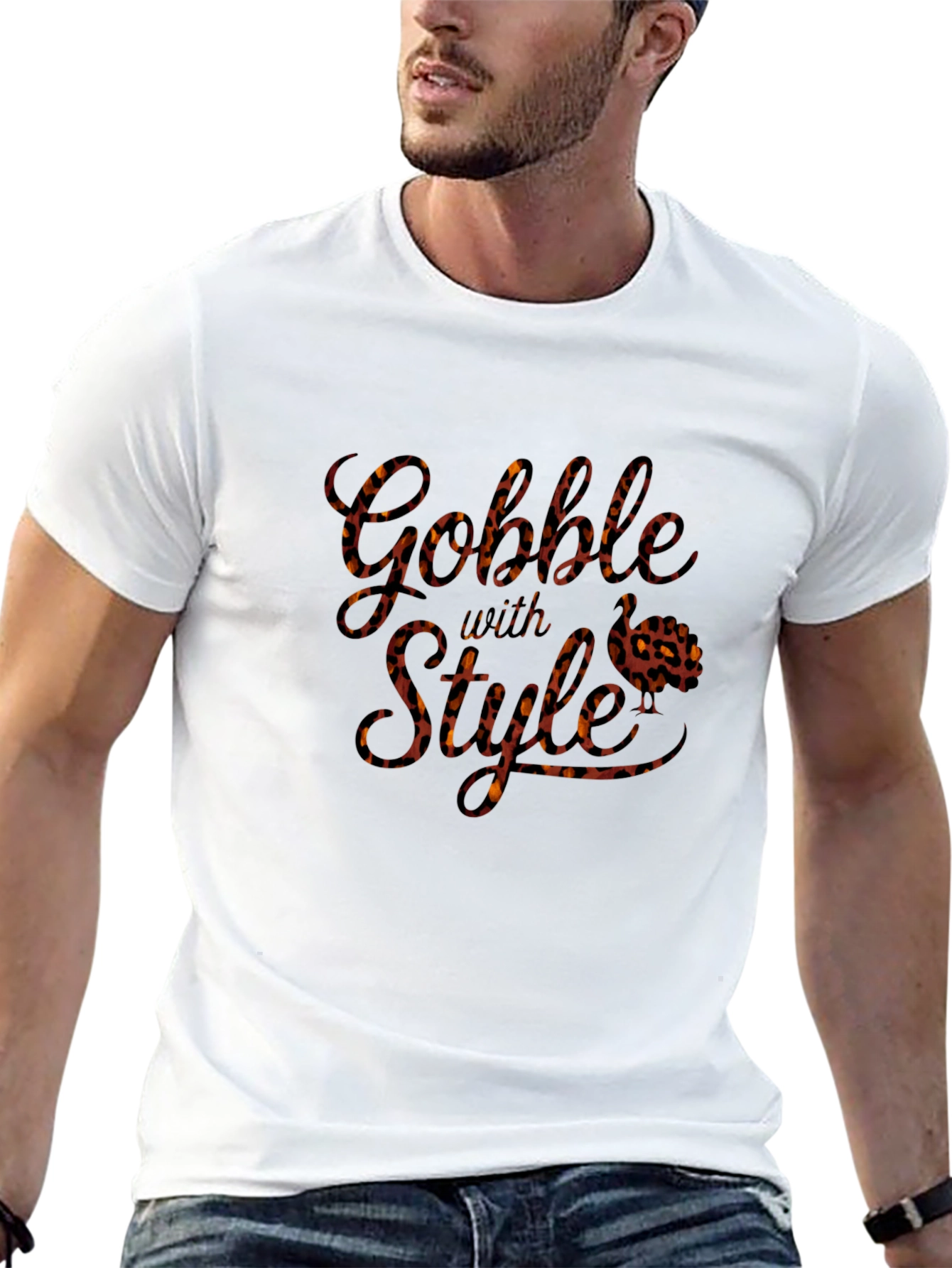 Gobble With Style Leopard Print T-Shirt