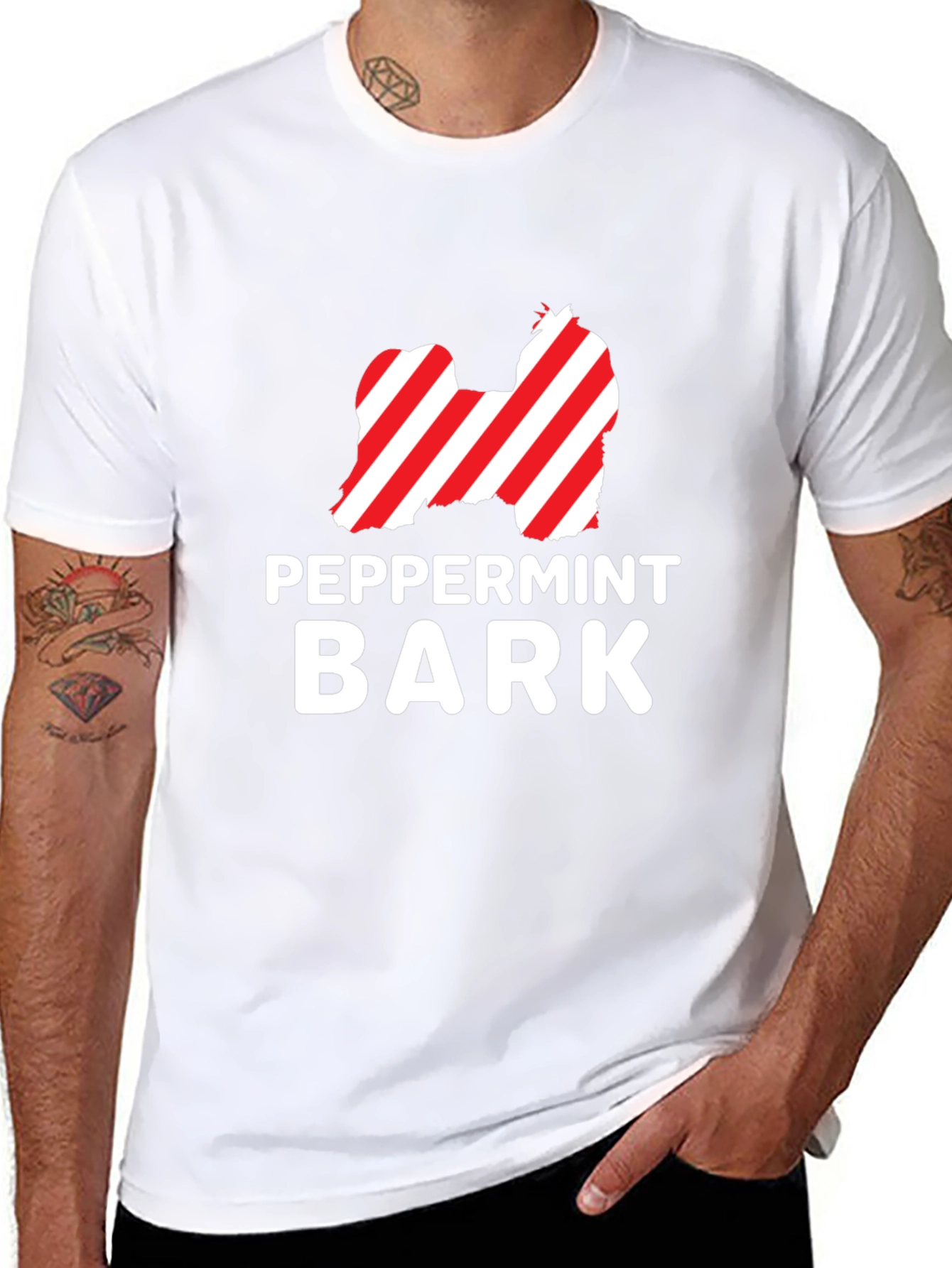 Peppermint Bark Dog Graphic Tee