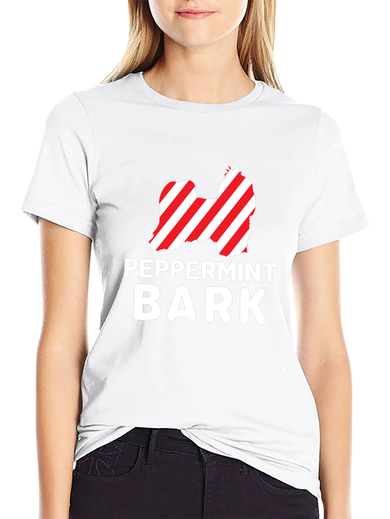 Peppermint Bark Dog Graphic Tee