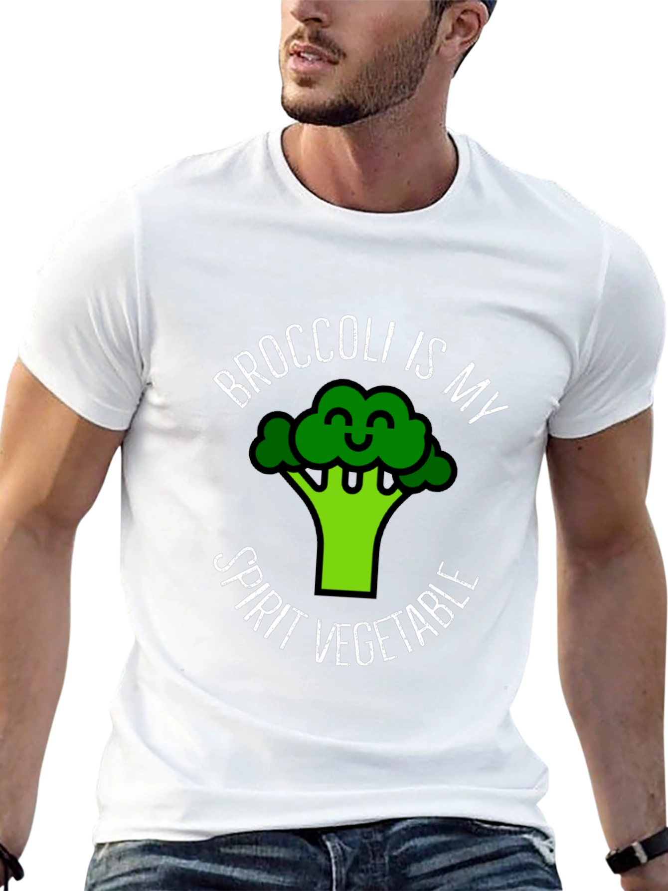 Broccoli Spirit Vegetable T-Shirt - Funny Vegan Tee